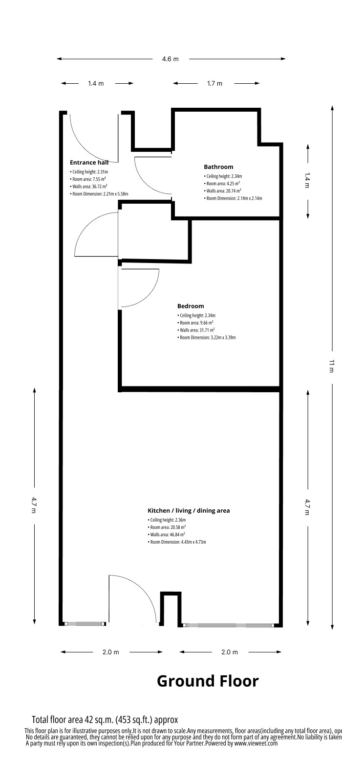 Apartment 304, The Litmus Building, 195 Huntingdon Street, Nottingham, Nottinghamshire NG1 3NT floorplan