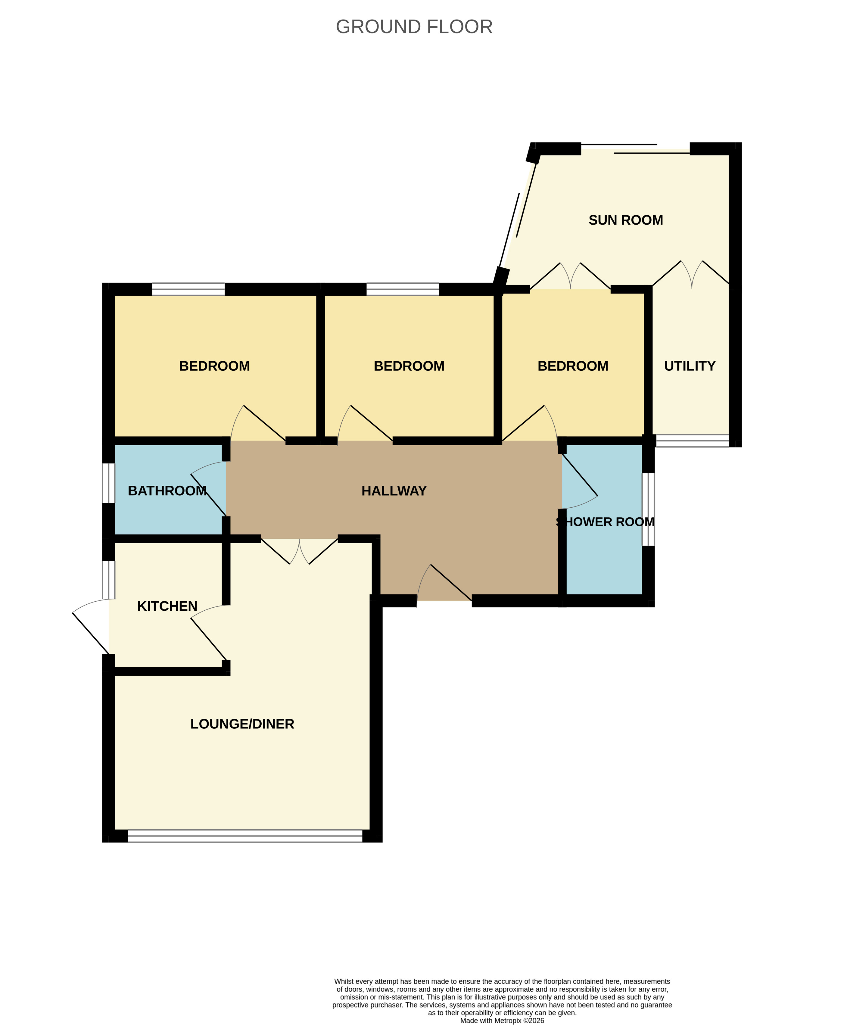 22 Conery Gardens, Whatton, Nottingham NG13 9FD floorplan