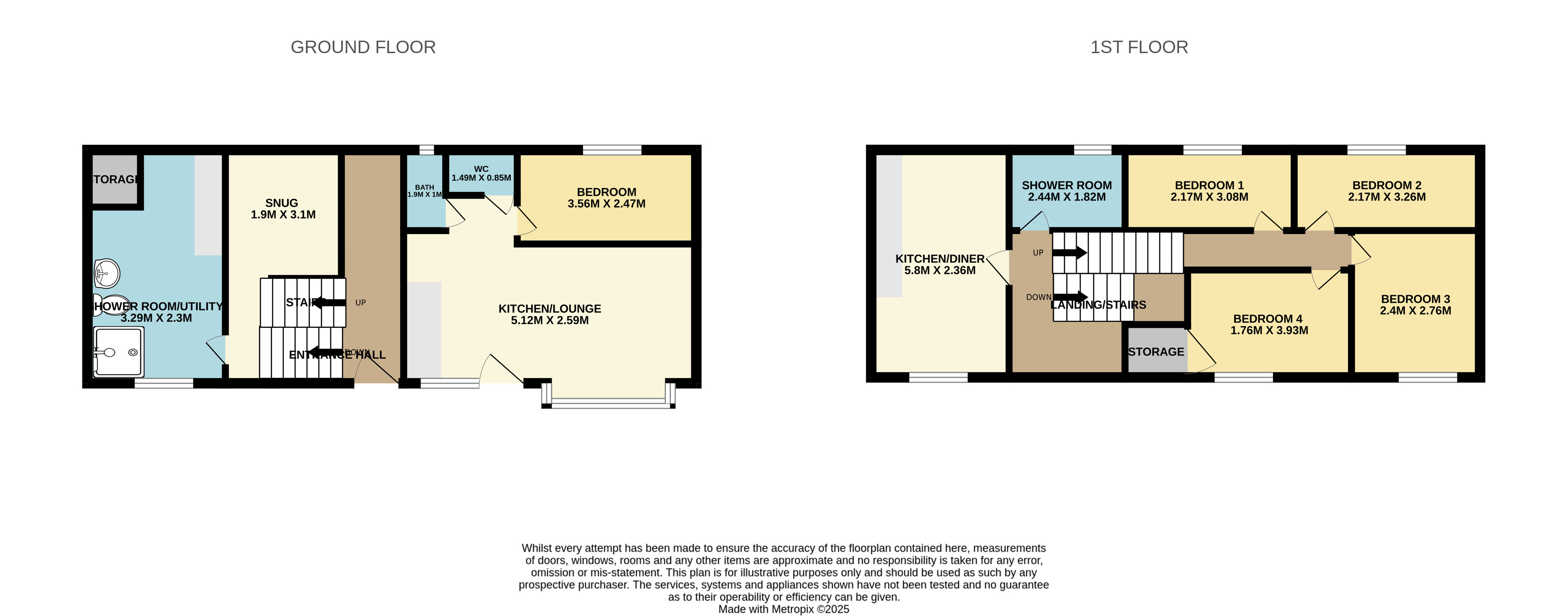 1A & 1B Radford Grove Lane, Nottingham NG7 5QB floorplan