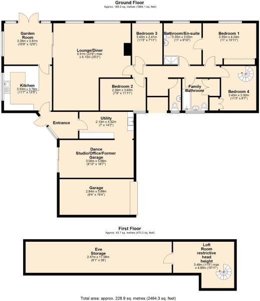 The Coppice, Sunnyside Road, Uttoxeter ST14 7LL floorplan