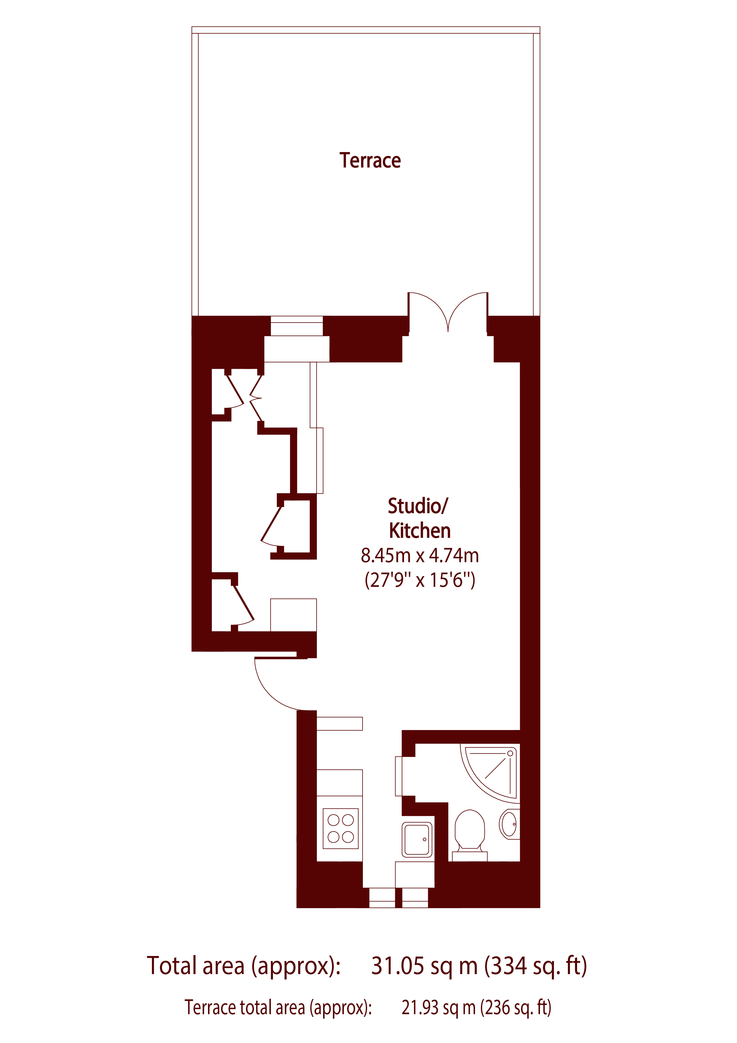 Flat 1, 440 Edgware Road, London W2 1EG floorplan