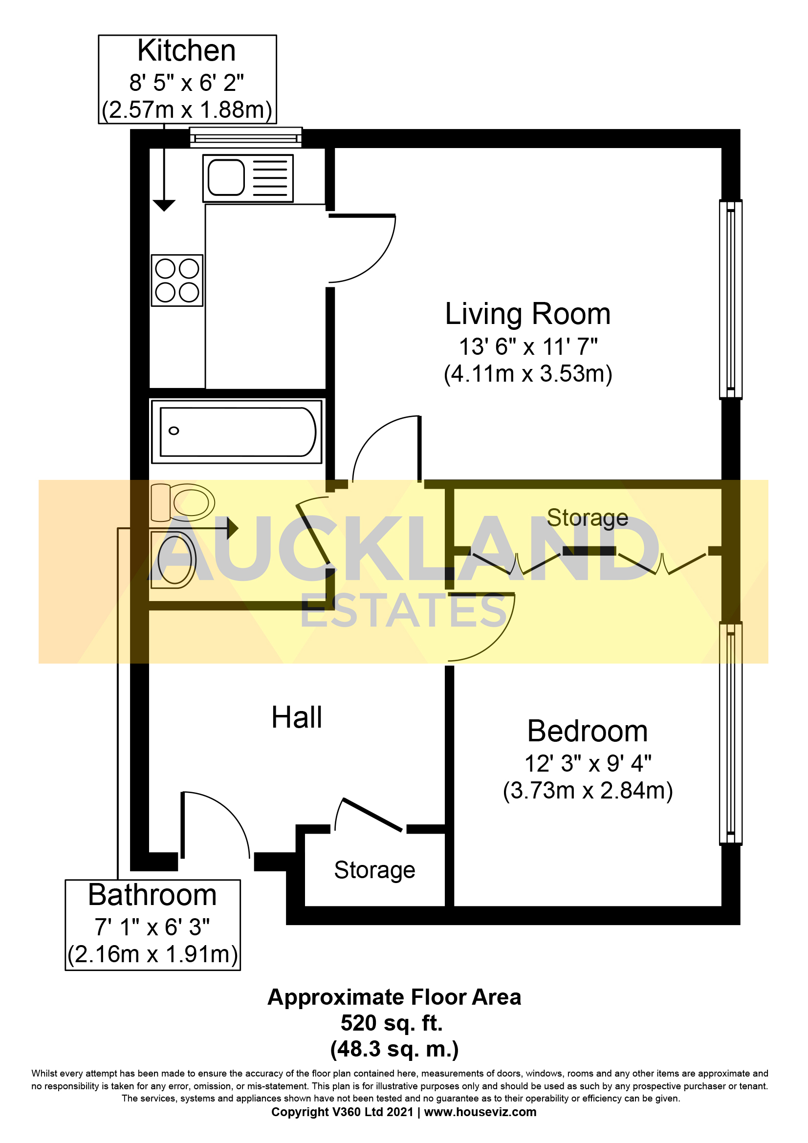 Flat 24, Hertford Mews, Billy Lows Lane, Potters Bar EN6 1XW floorplan