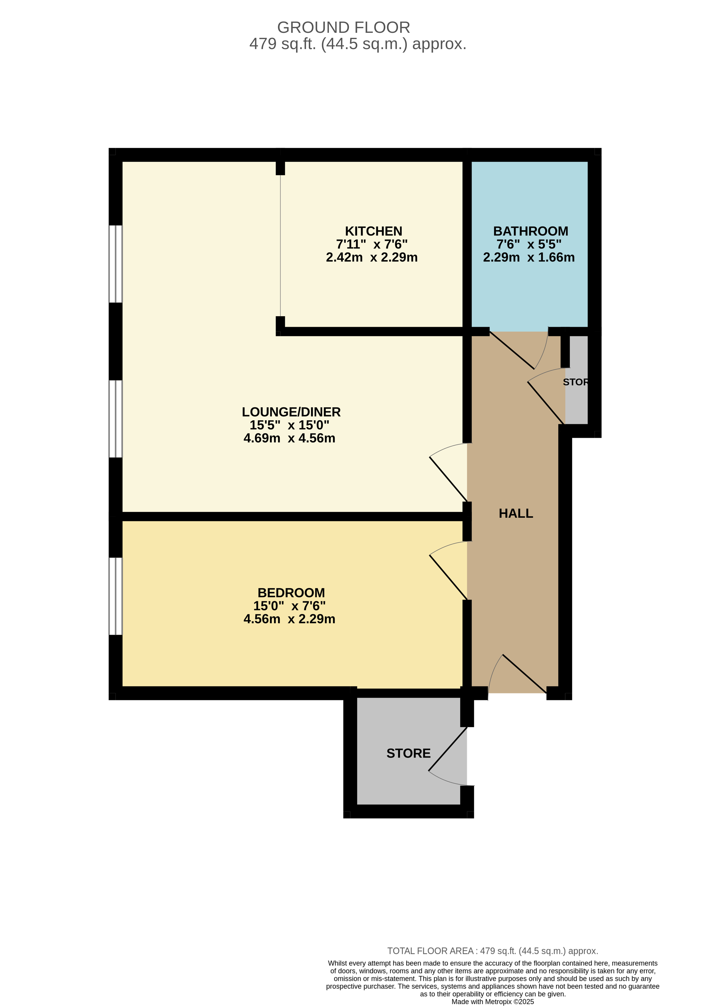Flat 19B, Quartercroft, Pyramid Close, Northampton NN3 8DP floorplan