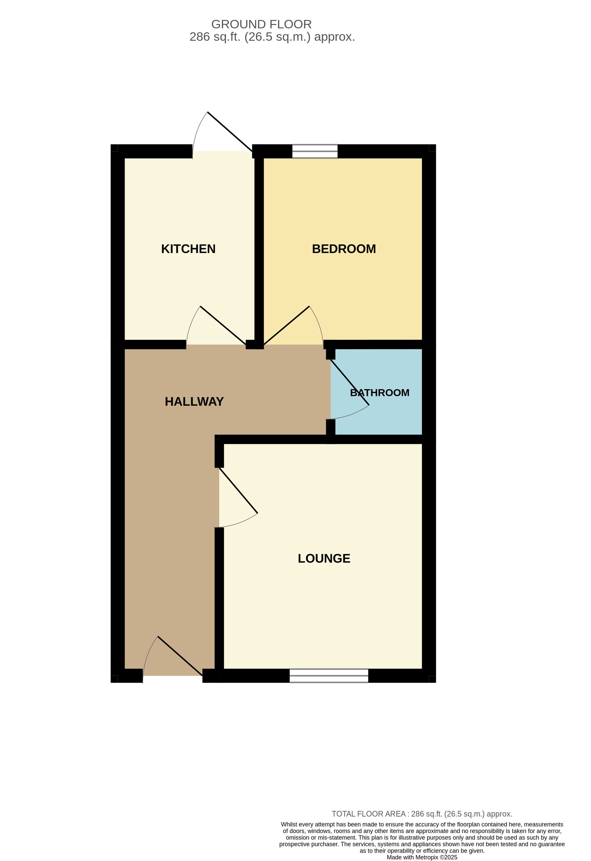 44 Chichester Road, South Shields NE33 4AF floorplan
