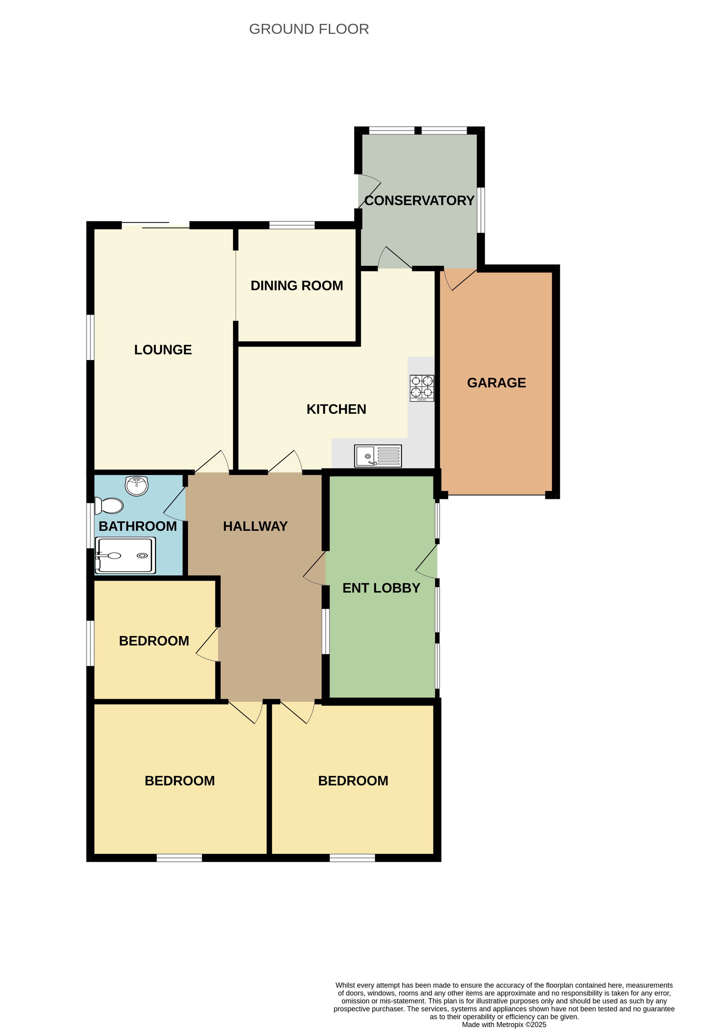 7 Castle Rock Drive, Coalville, Leicestershire LE67 4SD floorplan