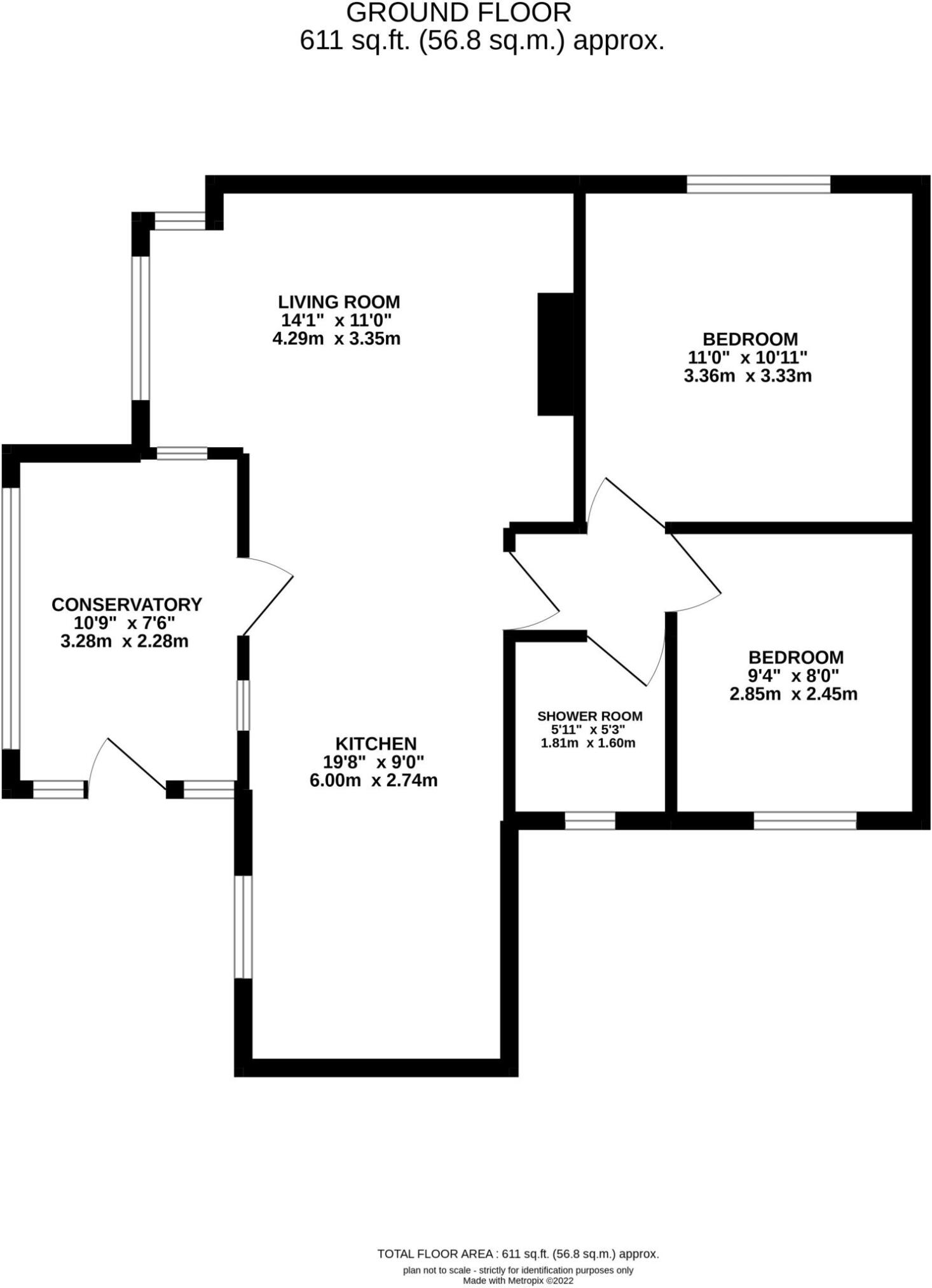 Land lying to the south east of 12 Haincliffe Road, and 7 Hainworth Lane, Keighley BD21 5BQ floorplan