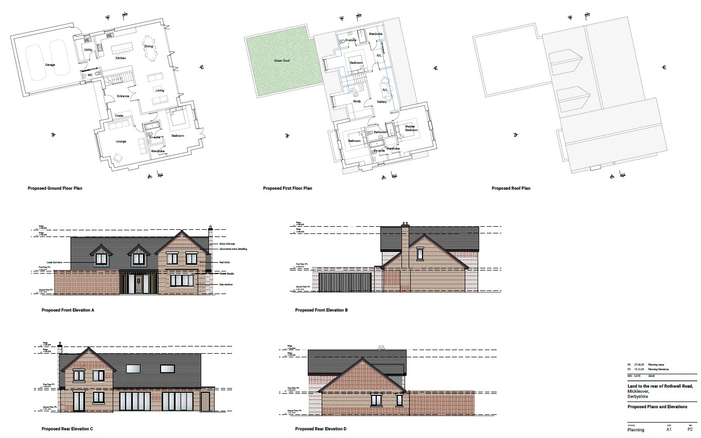 Building Plot rear of 3, 5 & 7 Rothwell Road, Mickleover, Derby DE3 0PJ