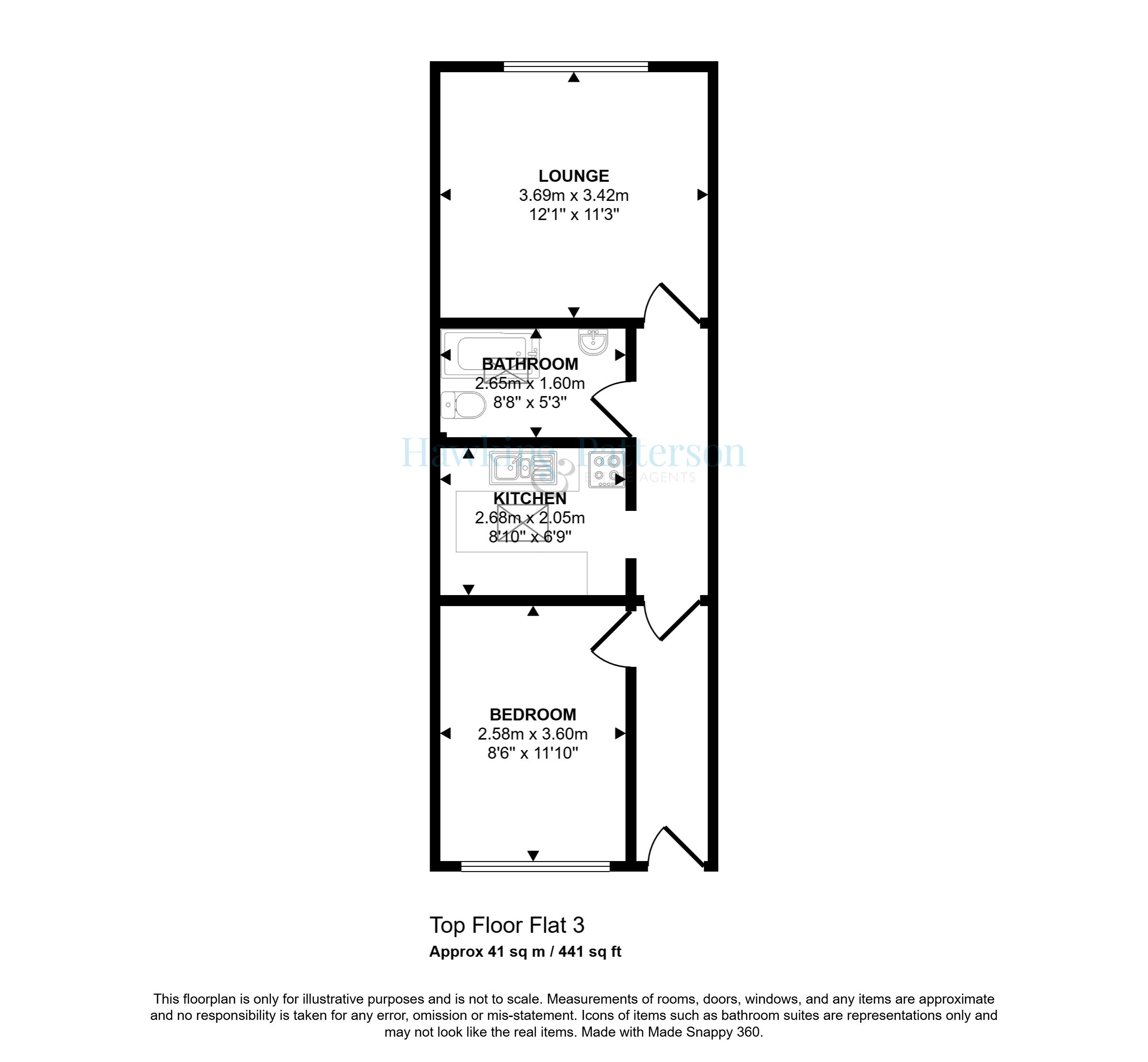 Northwick House (Including Flats 1, 2 & 3), Coopers Lane, Evesham WR11 1BY floorplan