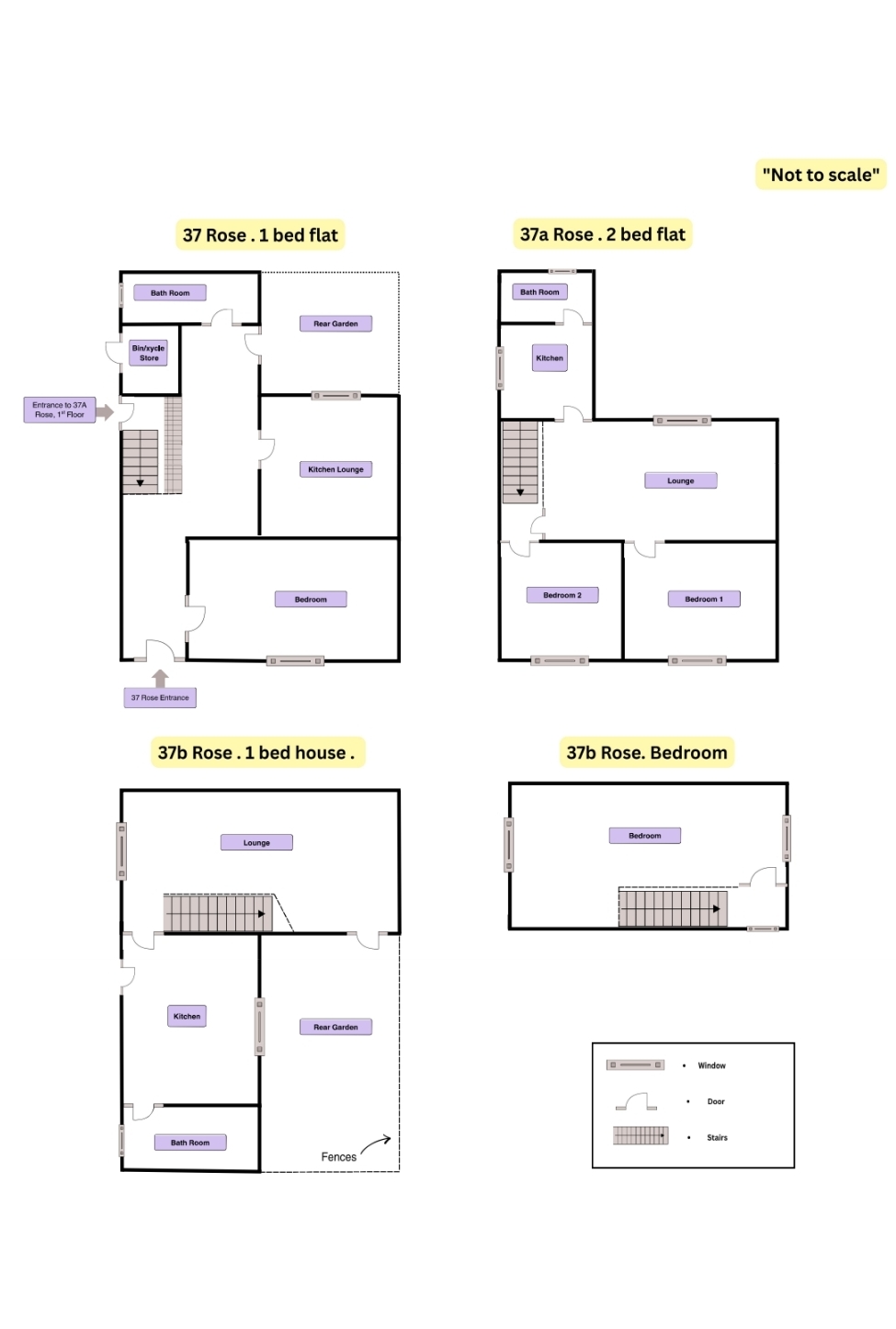 37, 37A and 37B Rose Street, Stoke-On-Trent ST1 6PG floorplan