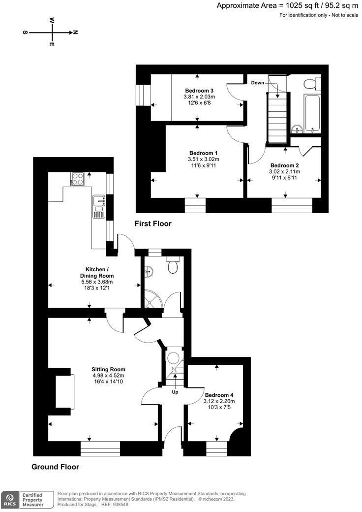 Burrows Cottage, South Street, Braunton, Devon EX33 2AA floorplan