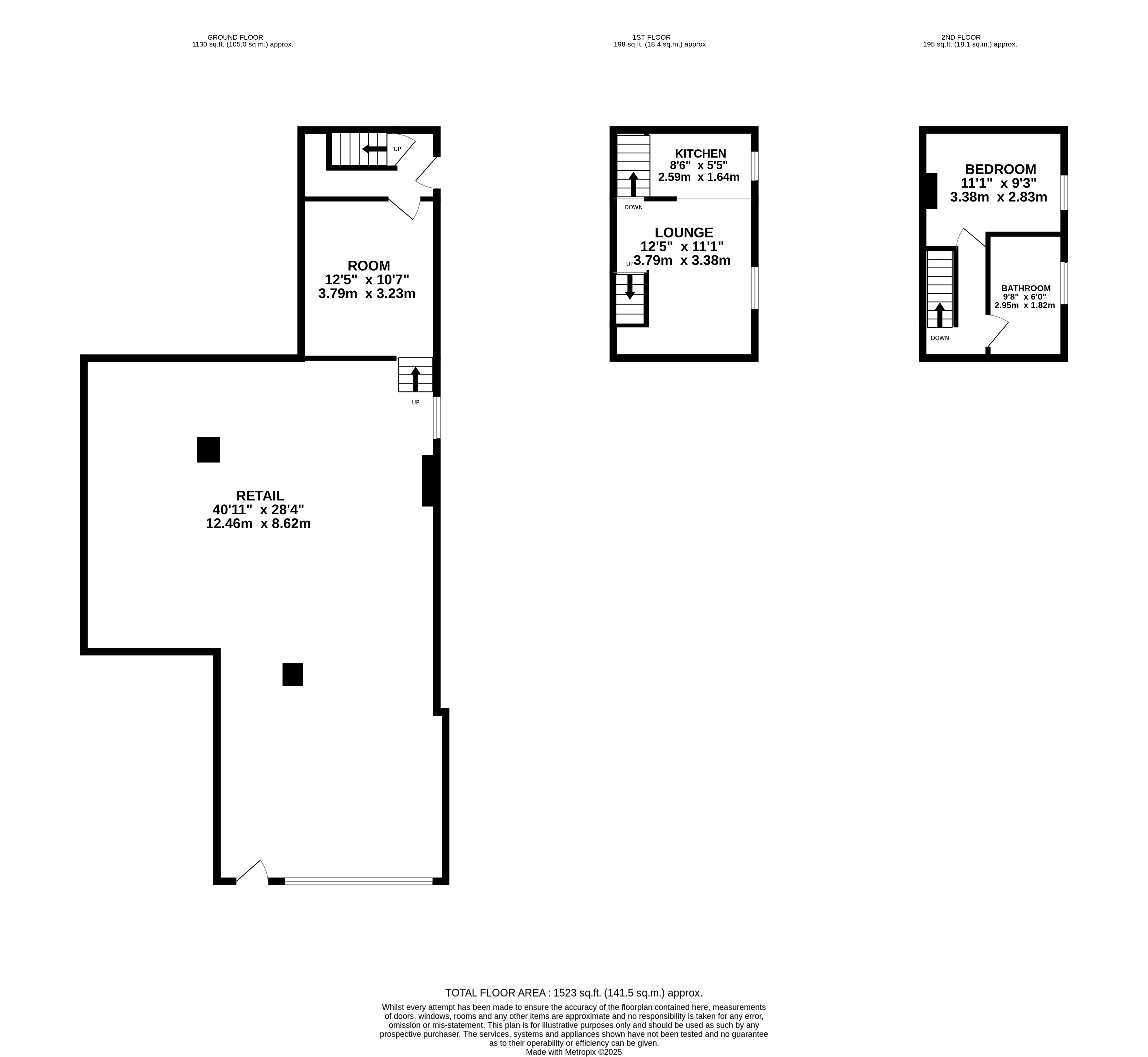 Former Delicatessen, Bridgehouse Gate, Pateley Bridge, Harrogate, North Yorkshire HG3 5HG floorplan