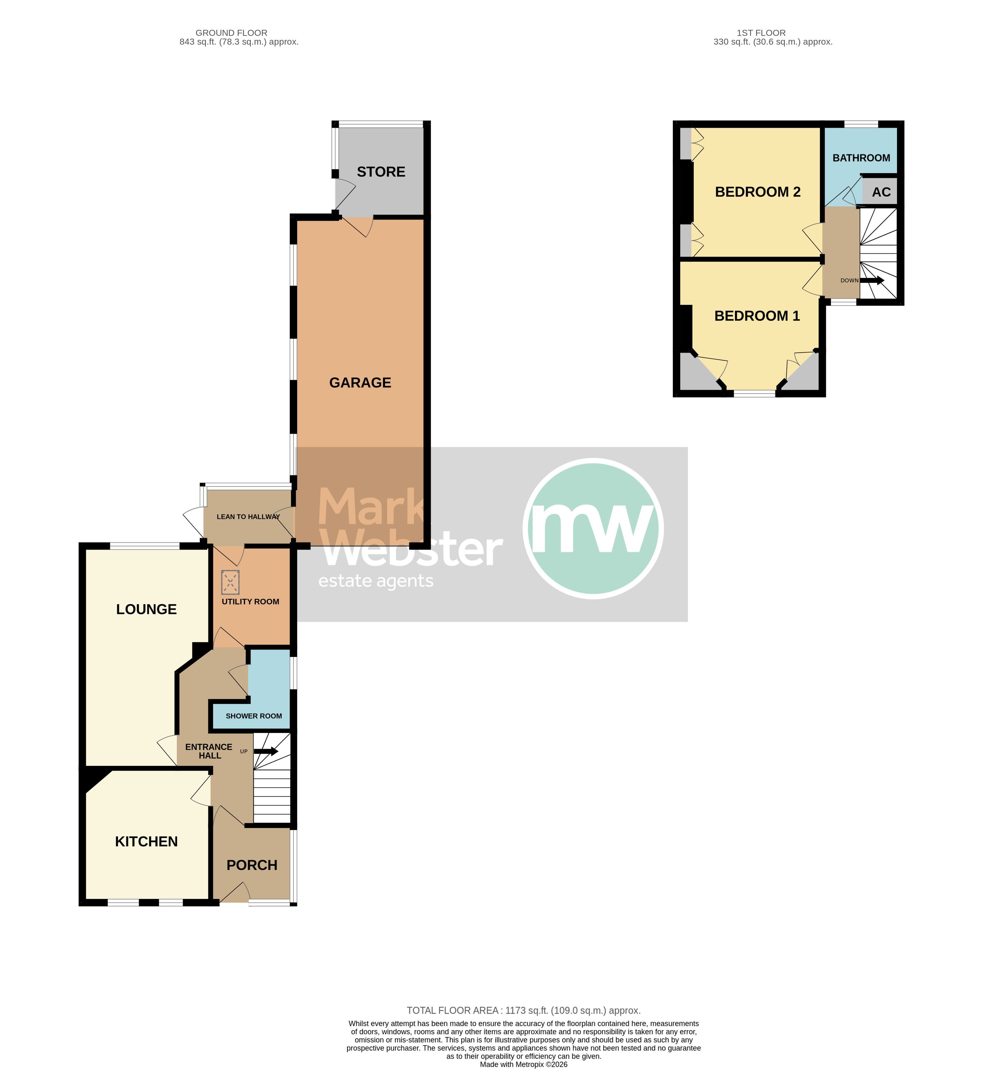 2 Church Walk, Atherstone CV9 1AJ floorplan