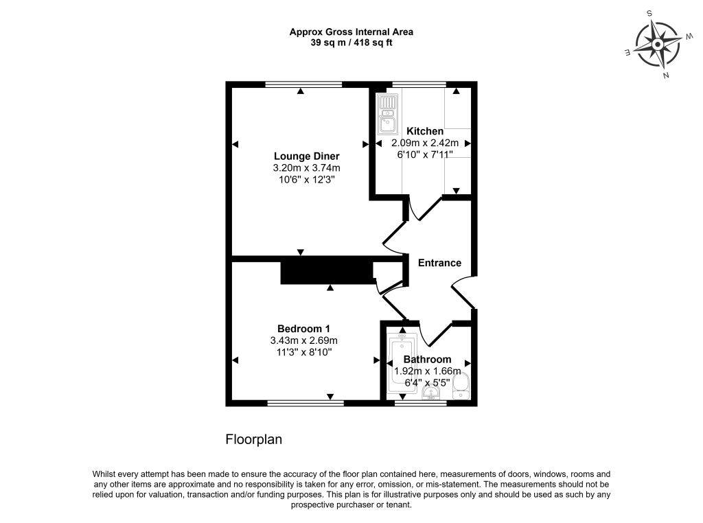 11 Whyte Court, Ramsey, Huntingdon PE26 1DU floorplan