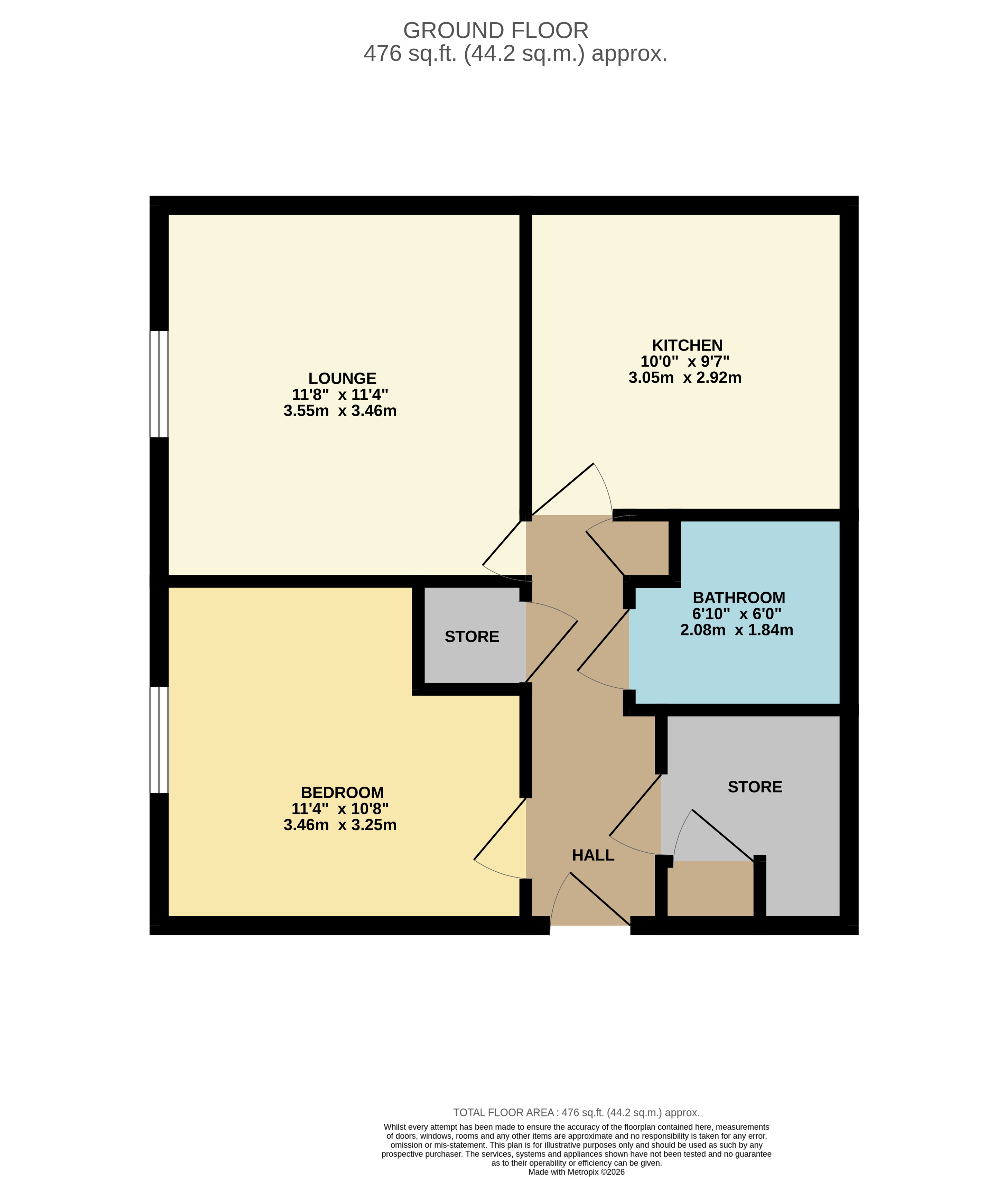 65 Hampden Way, Eynesbury, St. Neots PE19 2JH floorplan