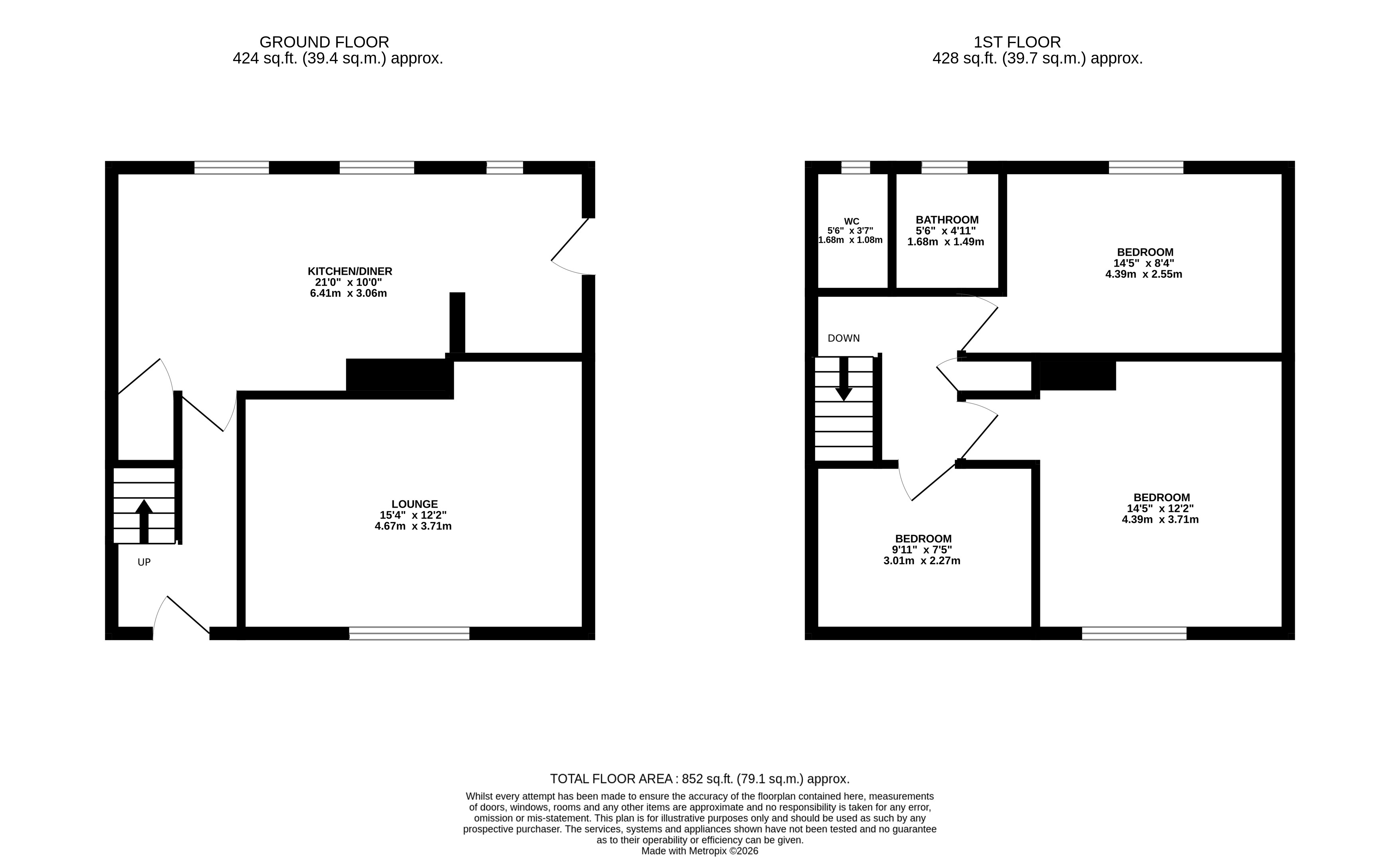6 Skelton Avenue, Mapplewell, Barnsley S75 6HJ floorplan