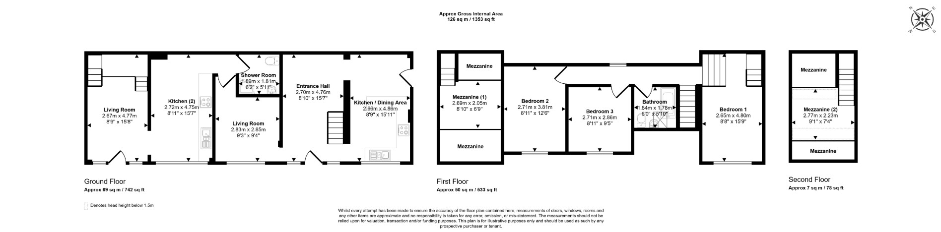 3 Danby Mews, Wood Street, Norton, Malton, Yorkshire YO17 9BA floorplan