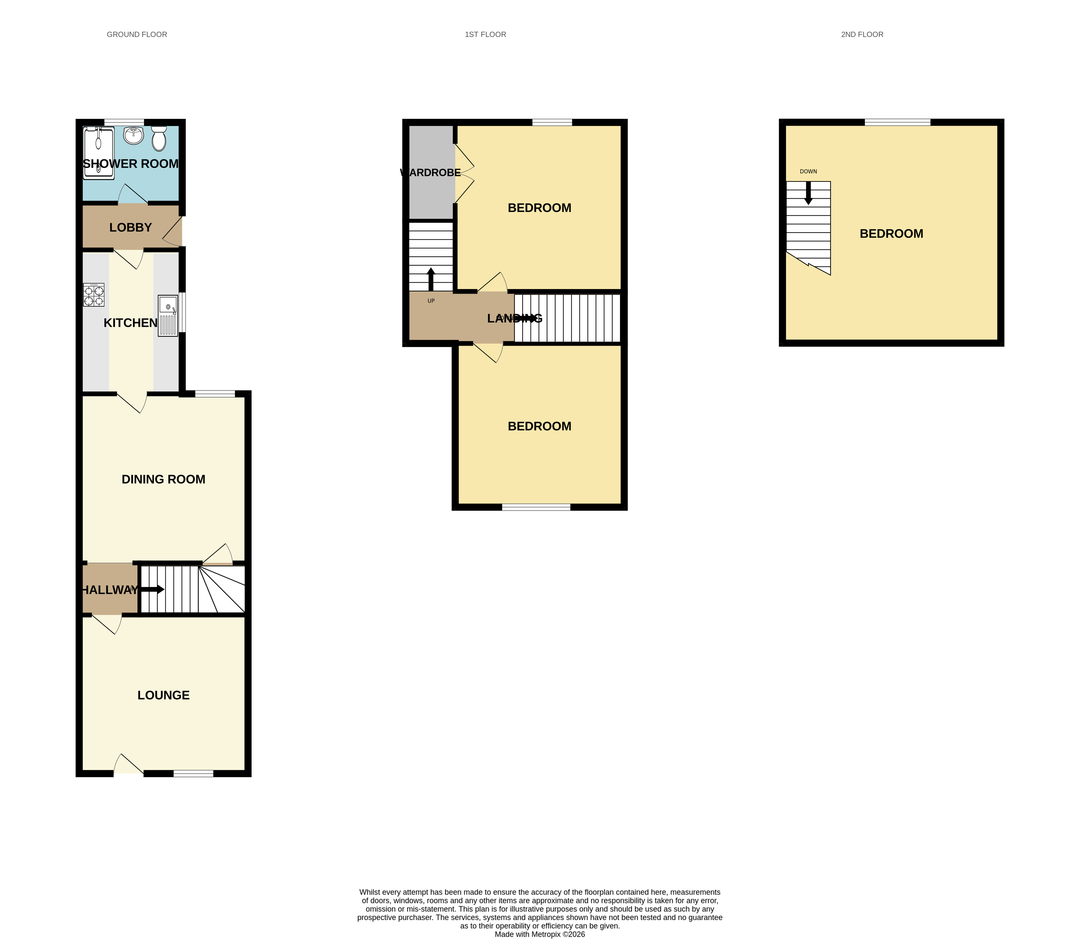 45 South Street, Ellistown, Coalville, Leicestershire LE67 1EJ floorplan