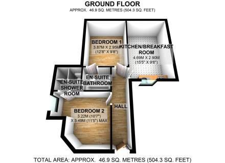 Flats 1, 2 and 3, Cherrys Yard, Backway Road, Bicester OX26 6PD floorplan
