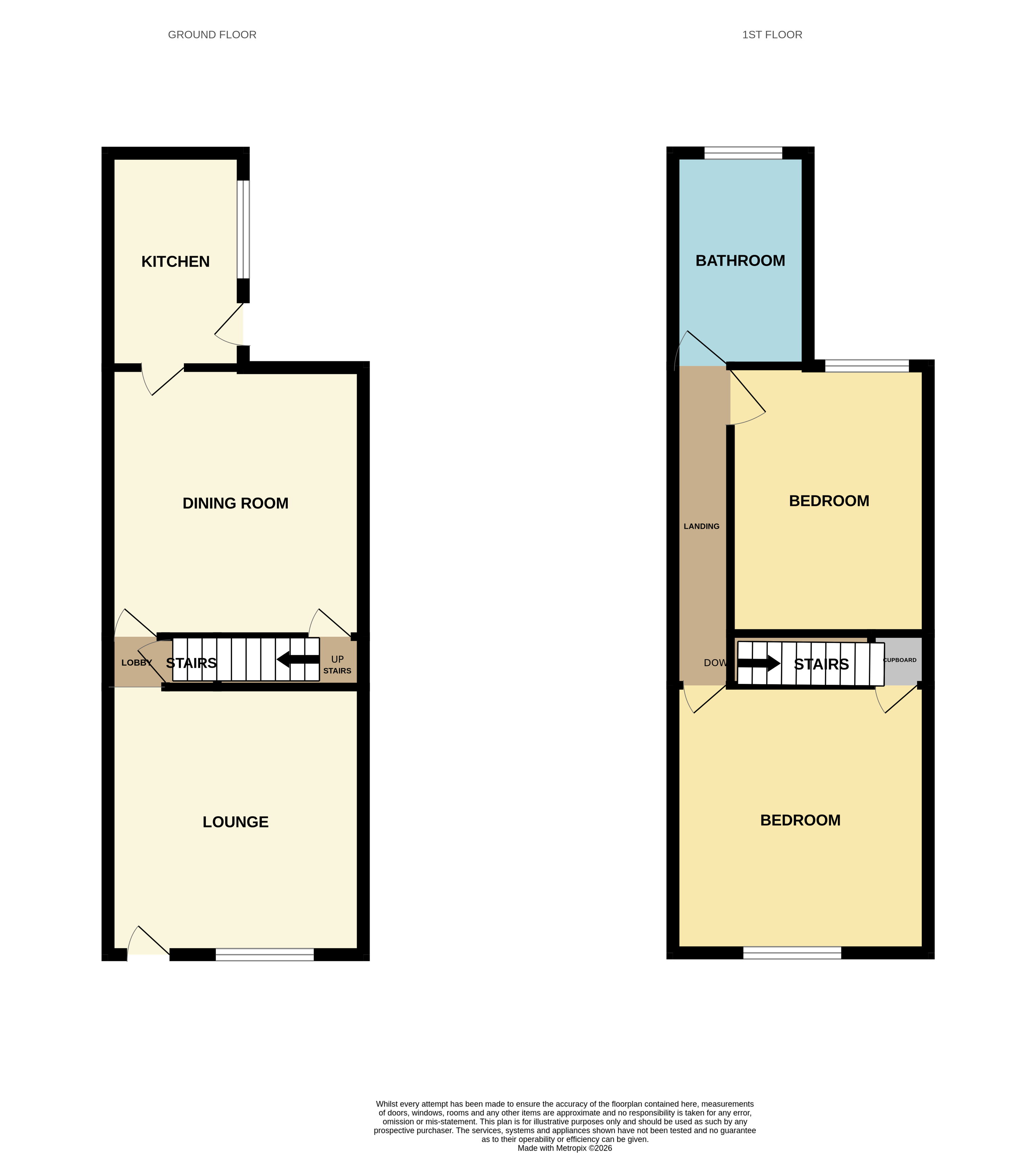 92 Portland Street, Derby DE23 8QB floorplan