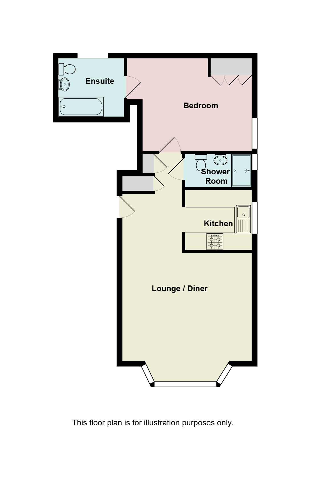 Flat 2, Hollyhurst Court, 224 Birmingham Road, Sutton Coldfield B72 1DD floorplan