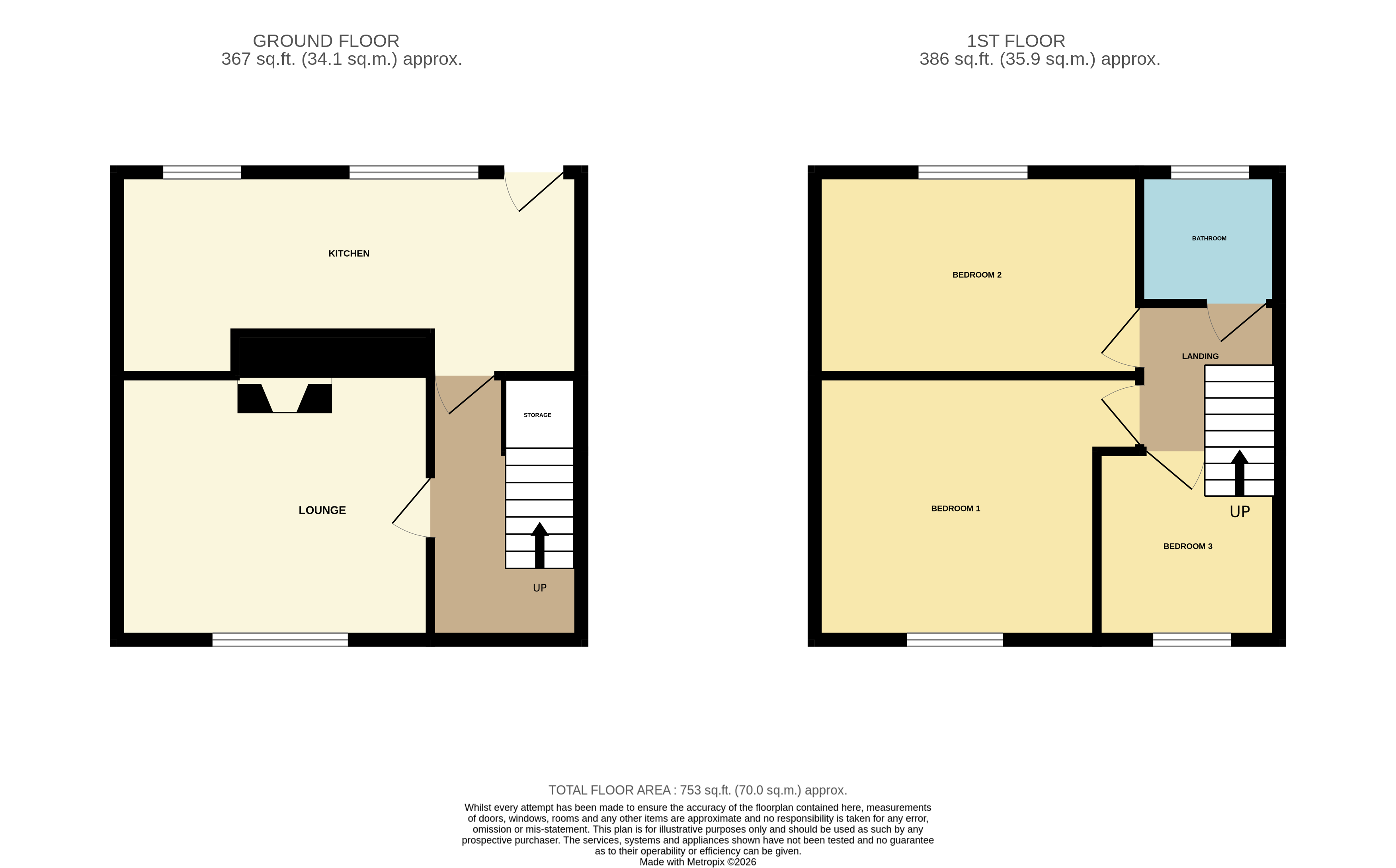 26 Walden Crescent, Chirk, Wrexham LL14 5LH floorplan