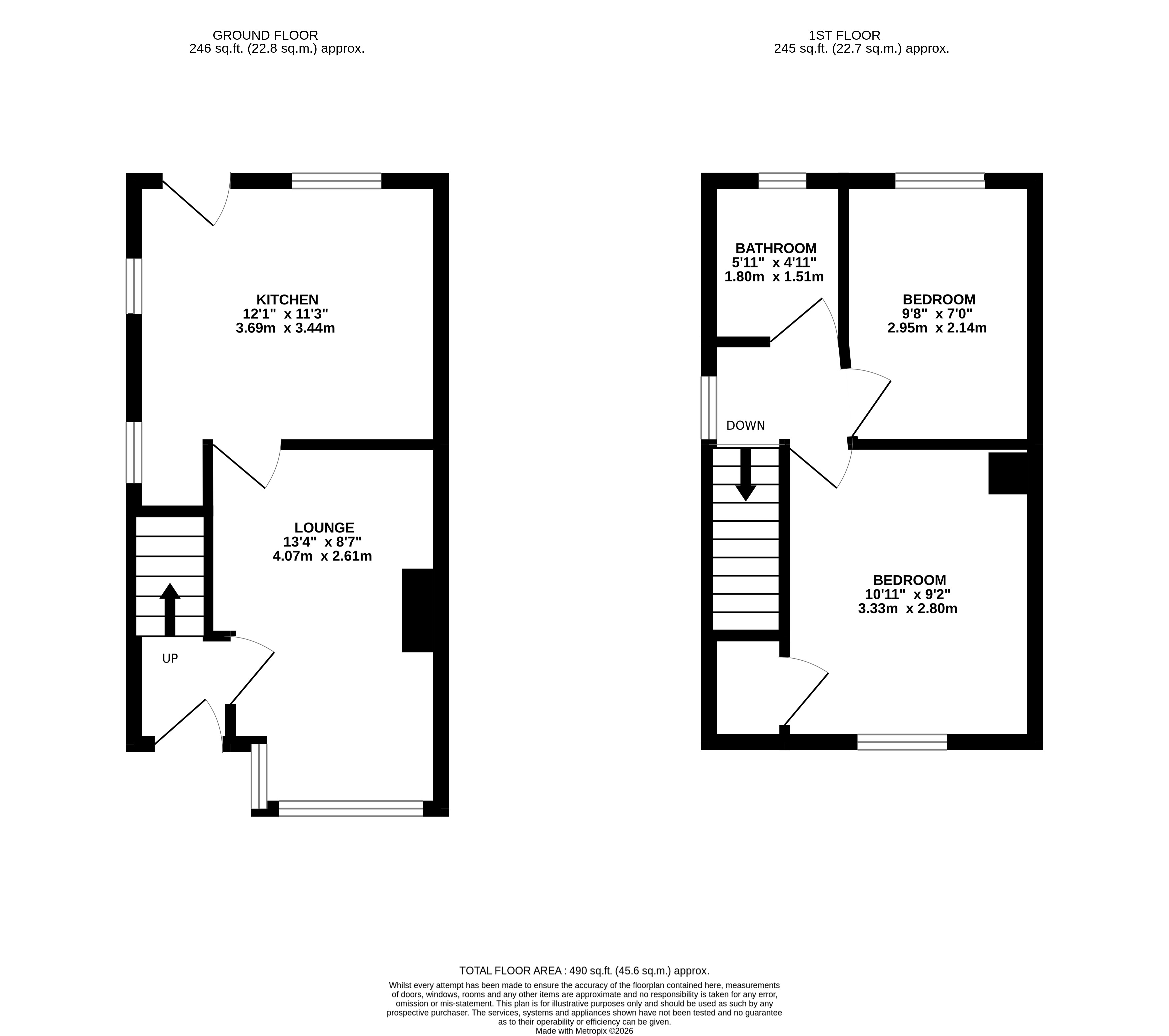 187 Blue Hill Lane, Leeds LS12 4PD floorplan