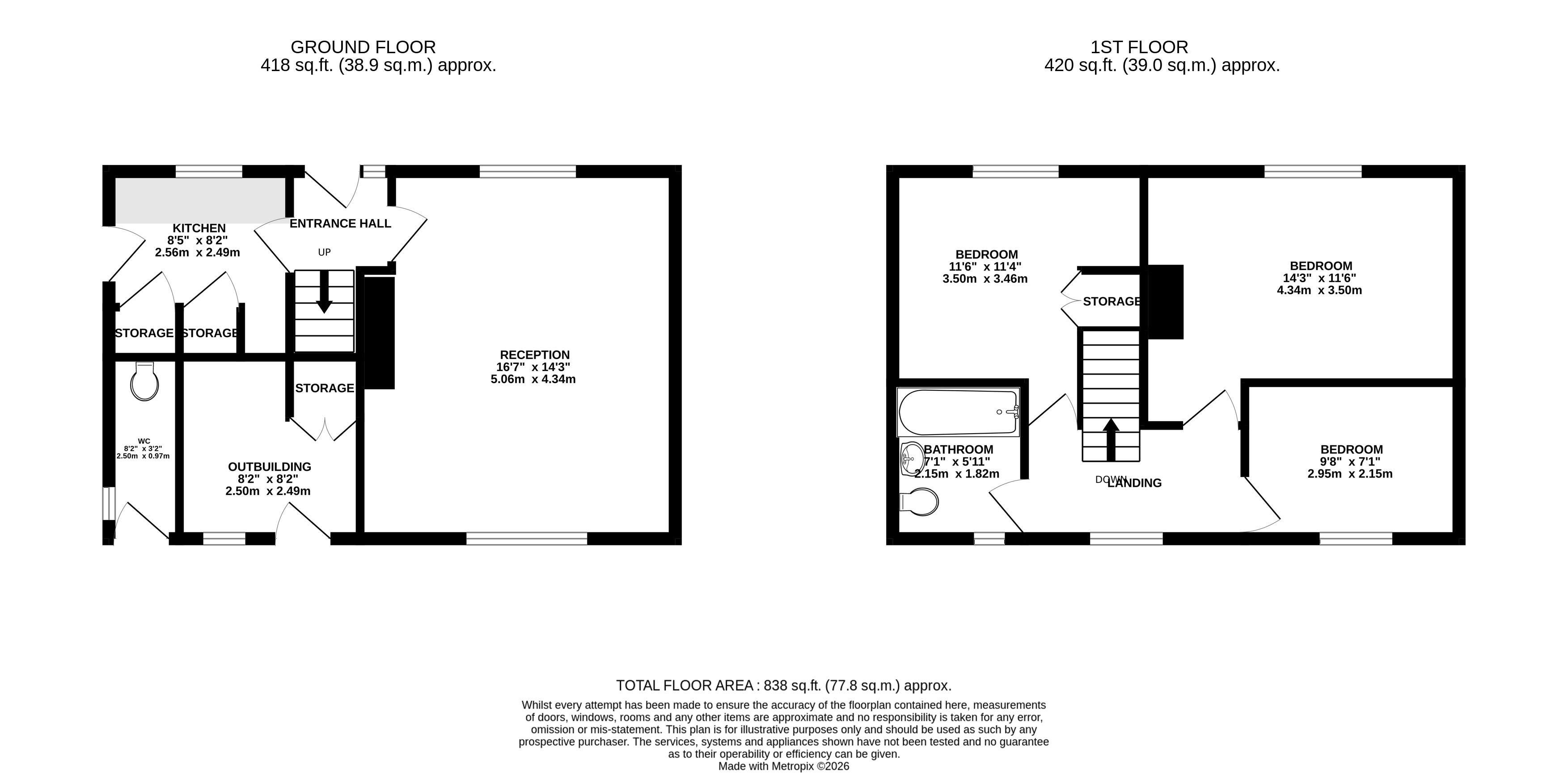 3 Winchester Drive, Midway, Swadlincote, Derbyshire DE11 7LP floorplan
