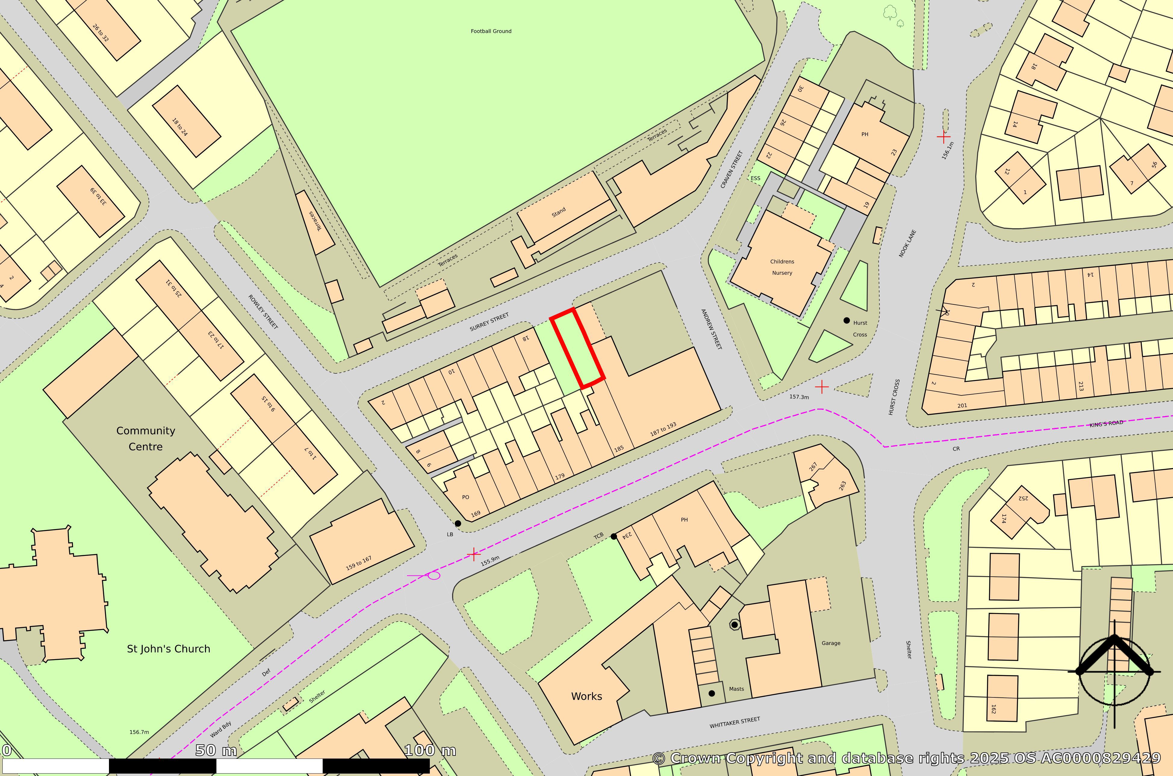 Land to the rear of 185 Kings Road, Ashton-Under-Lyne, Greater Manchester OL6 8HD