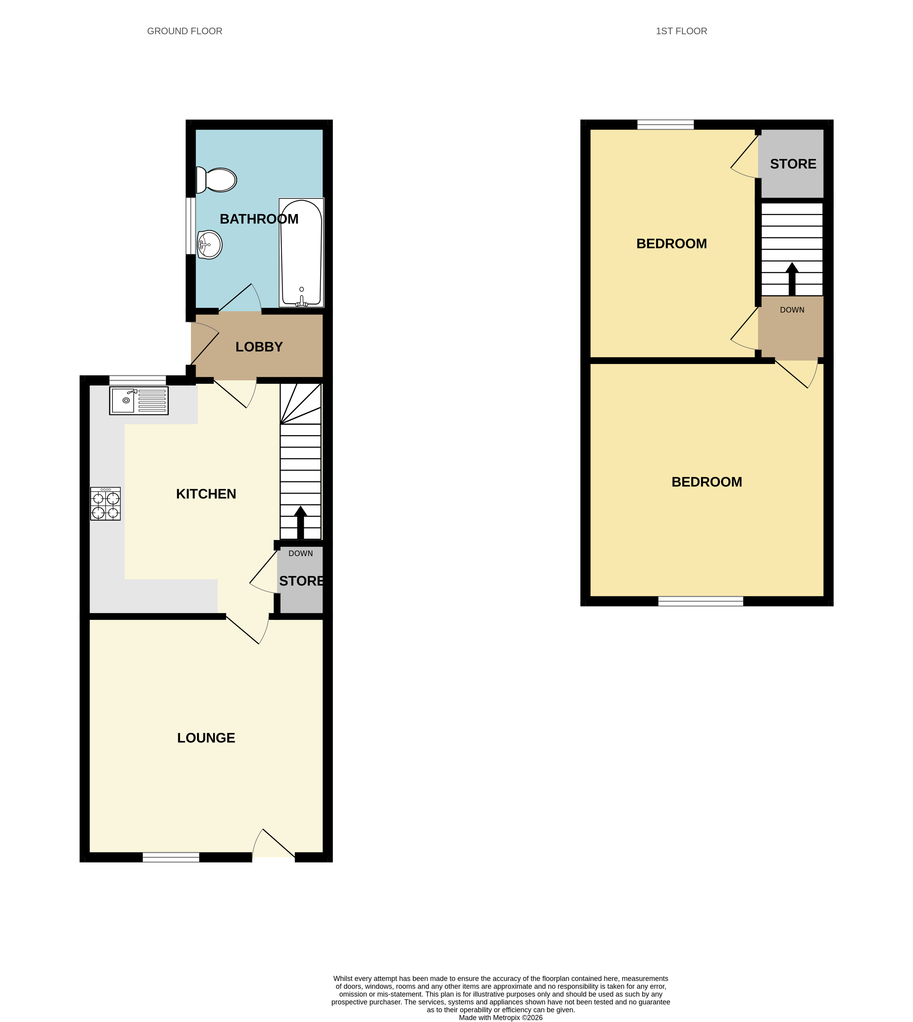114 Wellington Street, Burton-On-Trent, Staffordshire DE14 2DP floorplan