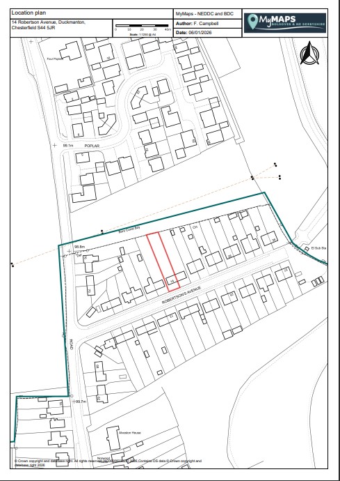 14 Robertsons Avenue, Duckmanton, Chesterfield, Derbyshire S44 5JR