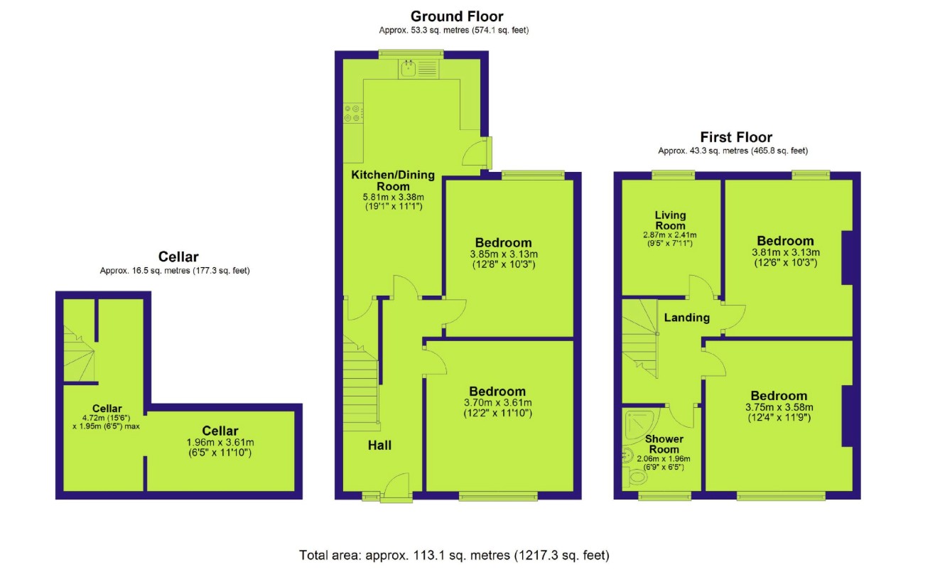 6 Burns Avenue, Nottingham NG7 4DR floorplan