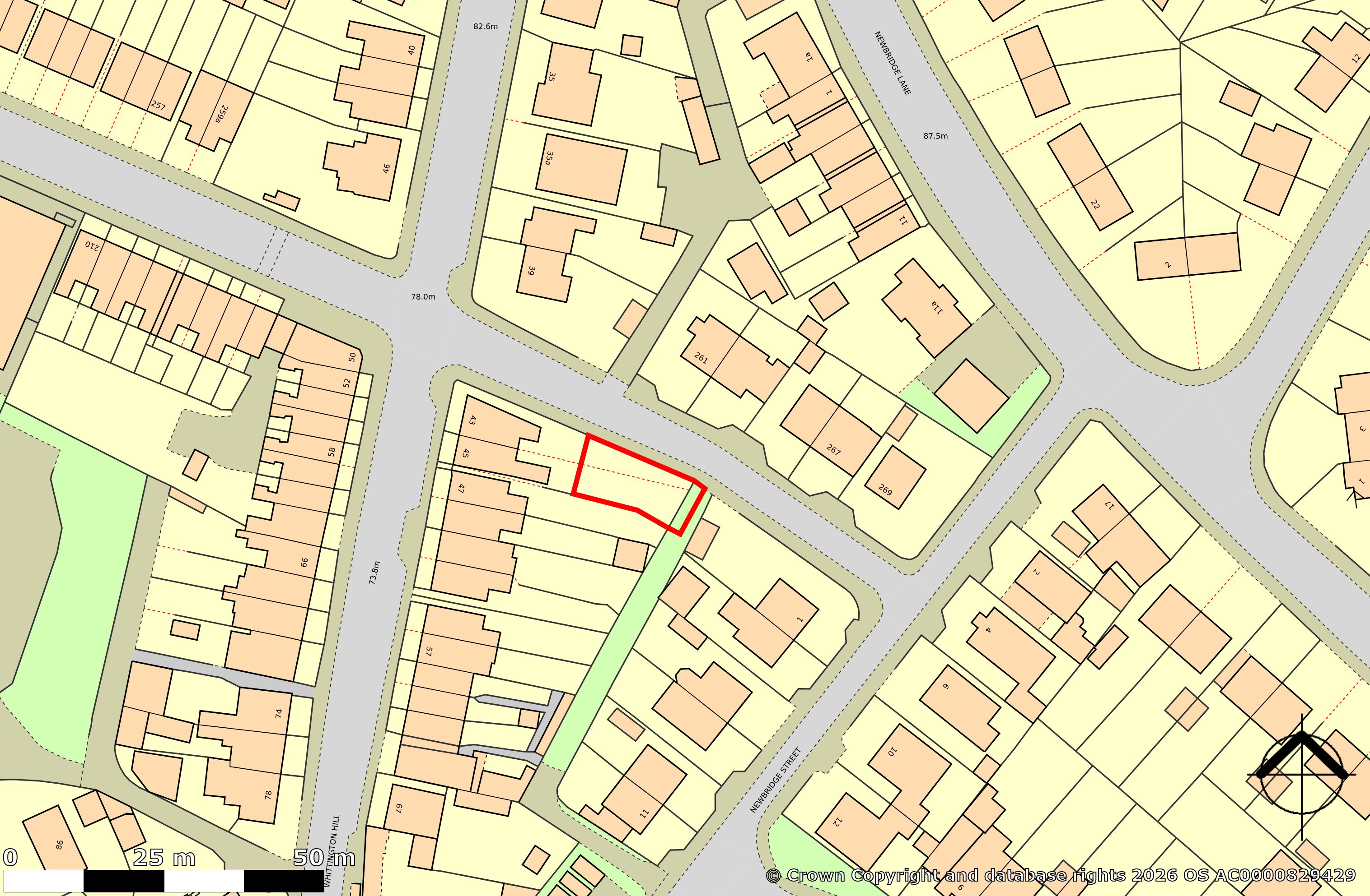 Land to the rear of 43-45, Whittington Hill, New Whittington, Derbyshire S41 9EZ