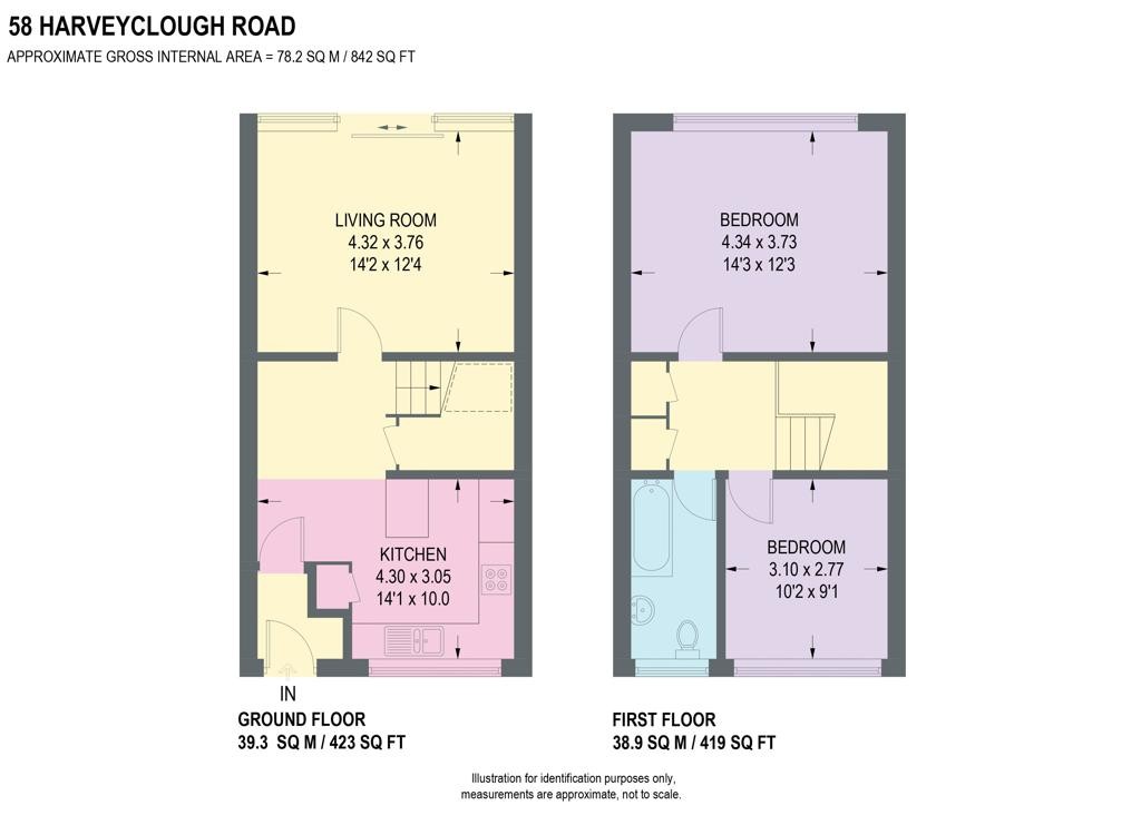 58 Harvey Clough Road, Sheffield, South Yorkshire S8 8PE floorplan