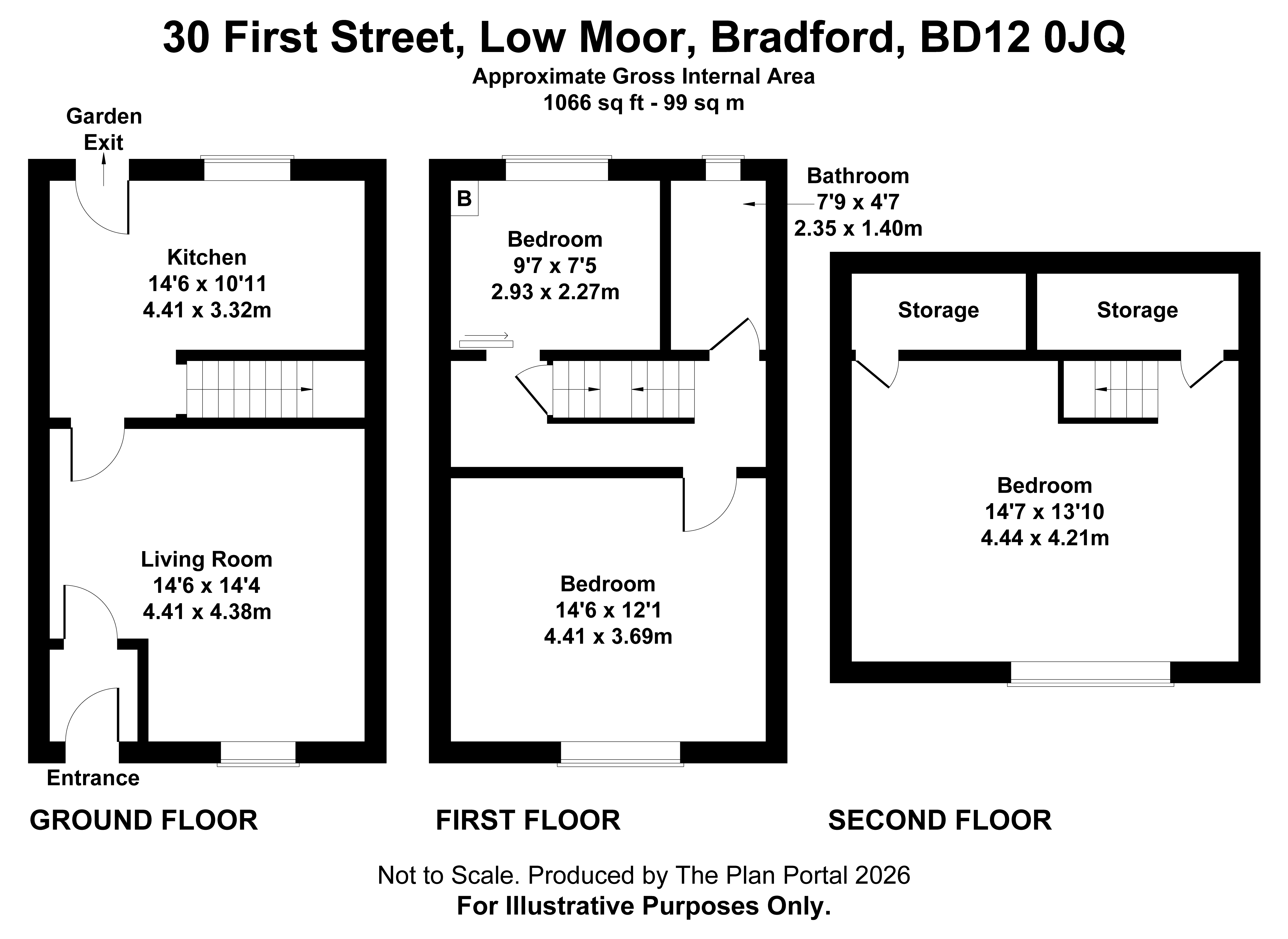 30 First Street, Low Moor, Bradford BD12 0JQ floorplan