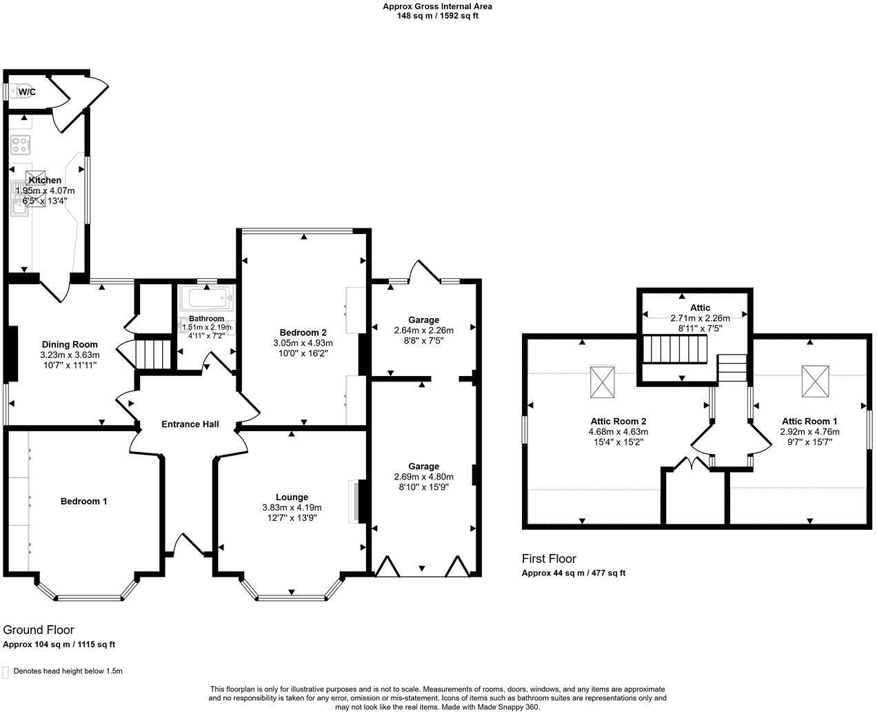 24 Somerville Road, Leicester LE3 2ET floorplan