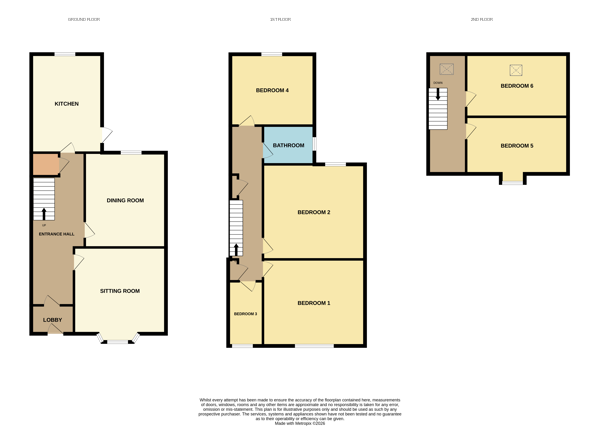 89 Meersbrook Park Road, Meersbrook, Sheffield, South Yorkshire S8 9FP floorplan