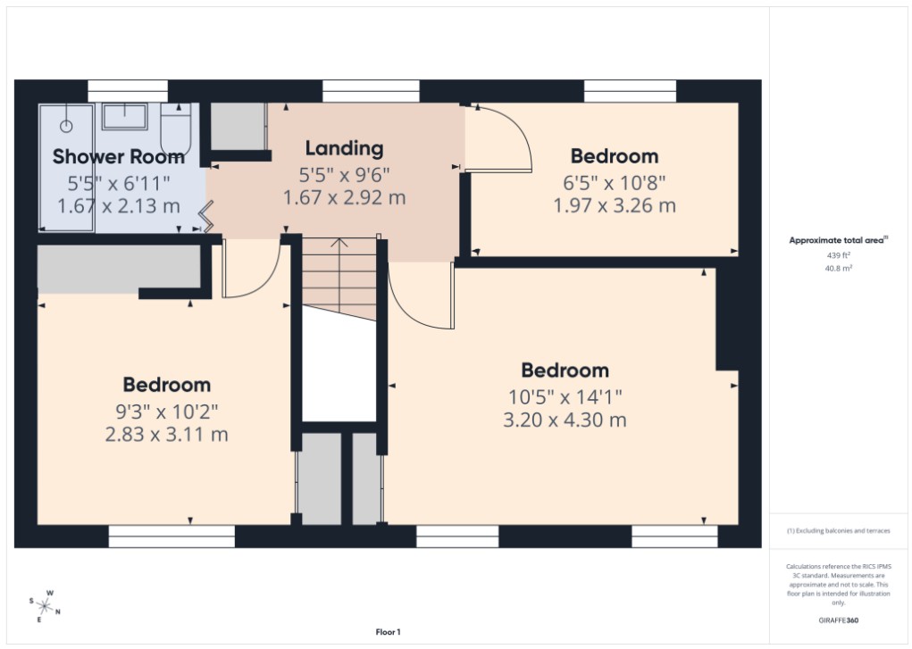 2 Audrey Drive, Chaddesden, Derby, Derbyshire DE21 4NP floorplan