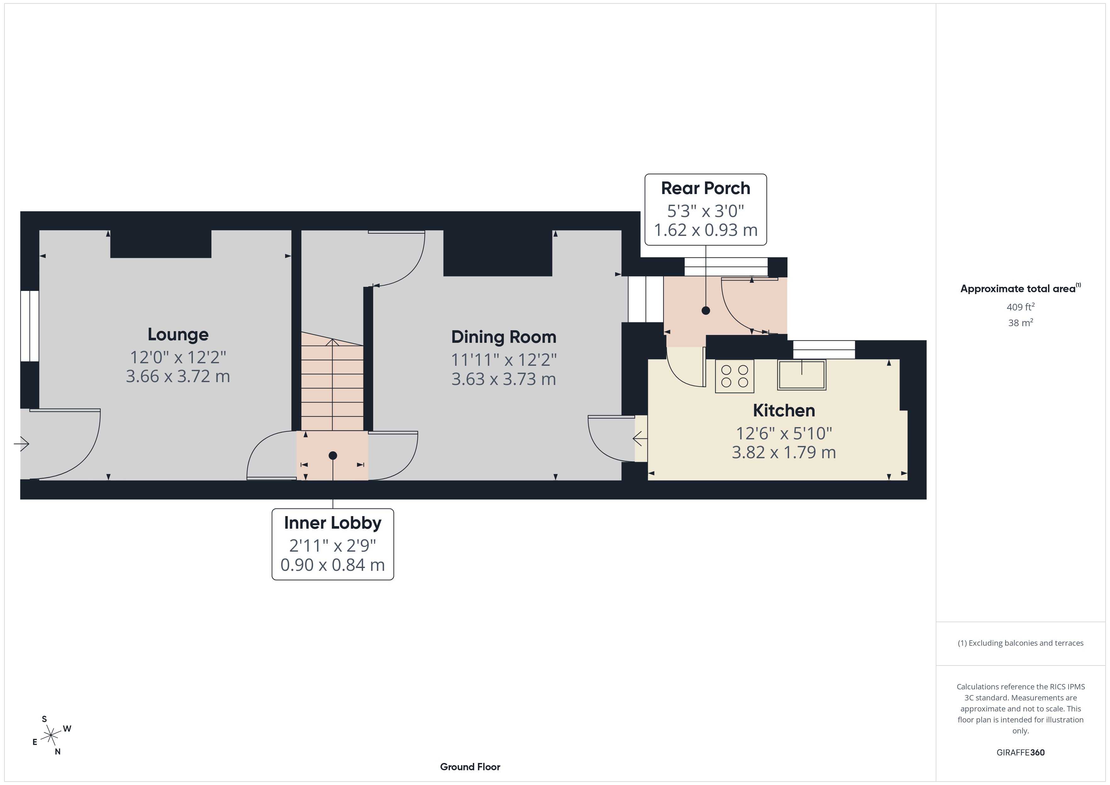 4 Bedford Street, Derby DE22 3PB floorplan