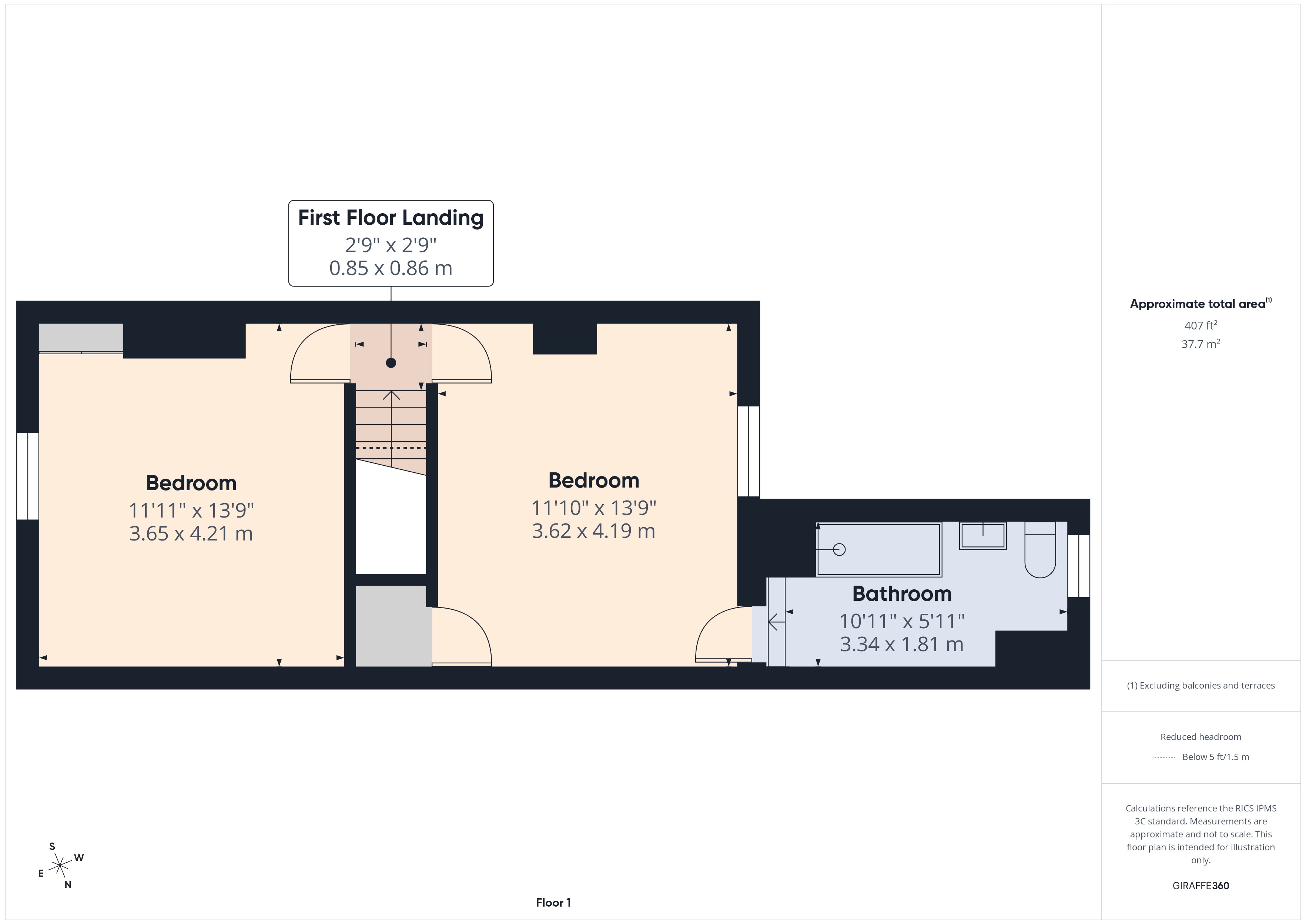 4 Bedford Street, Derby DE22 3PB floorplan