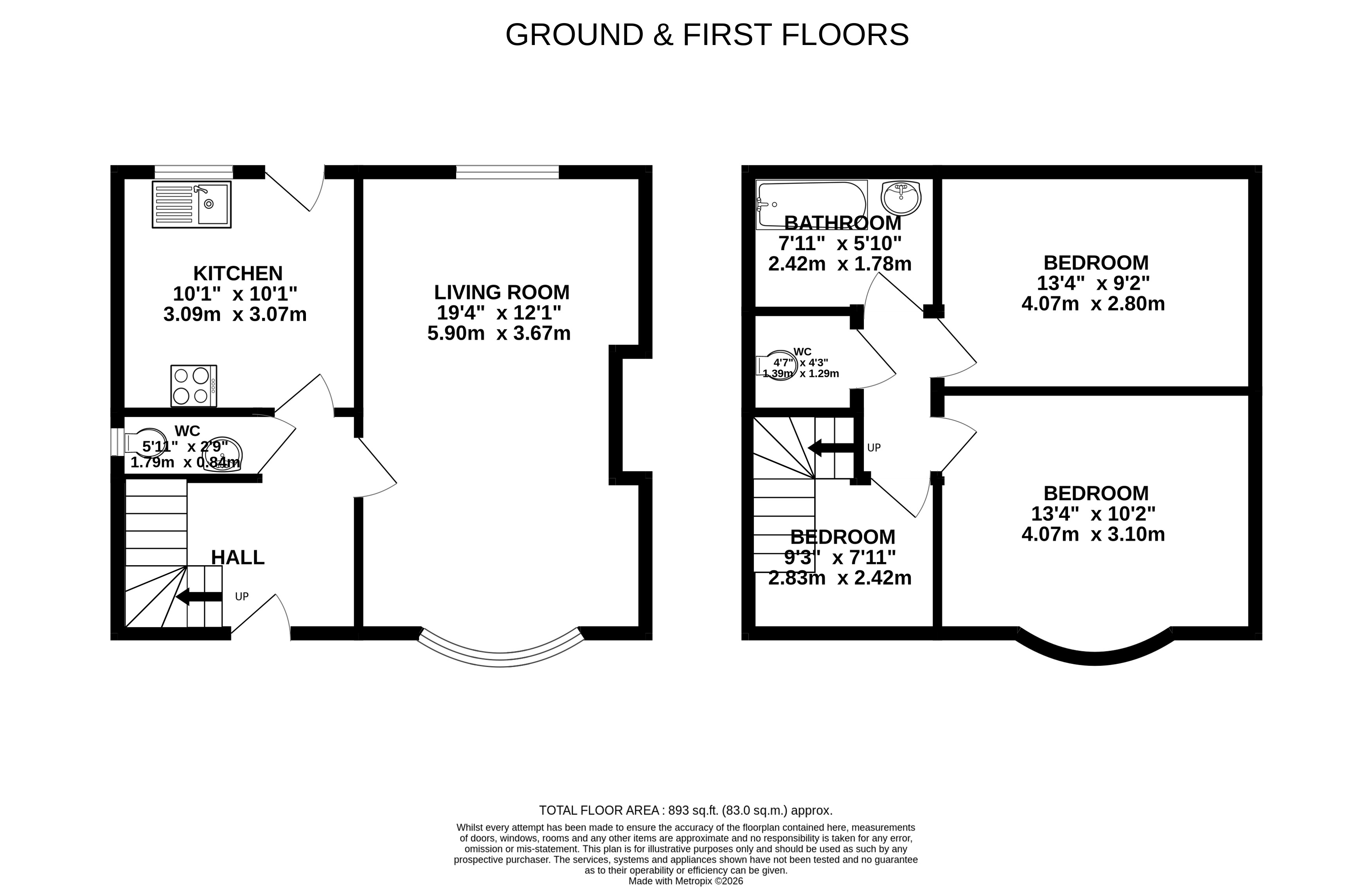 19 Renshaw Road, Ecclesall, Sheffield, South Yorkshire S11 7PD floorplan