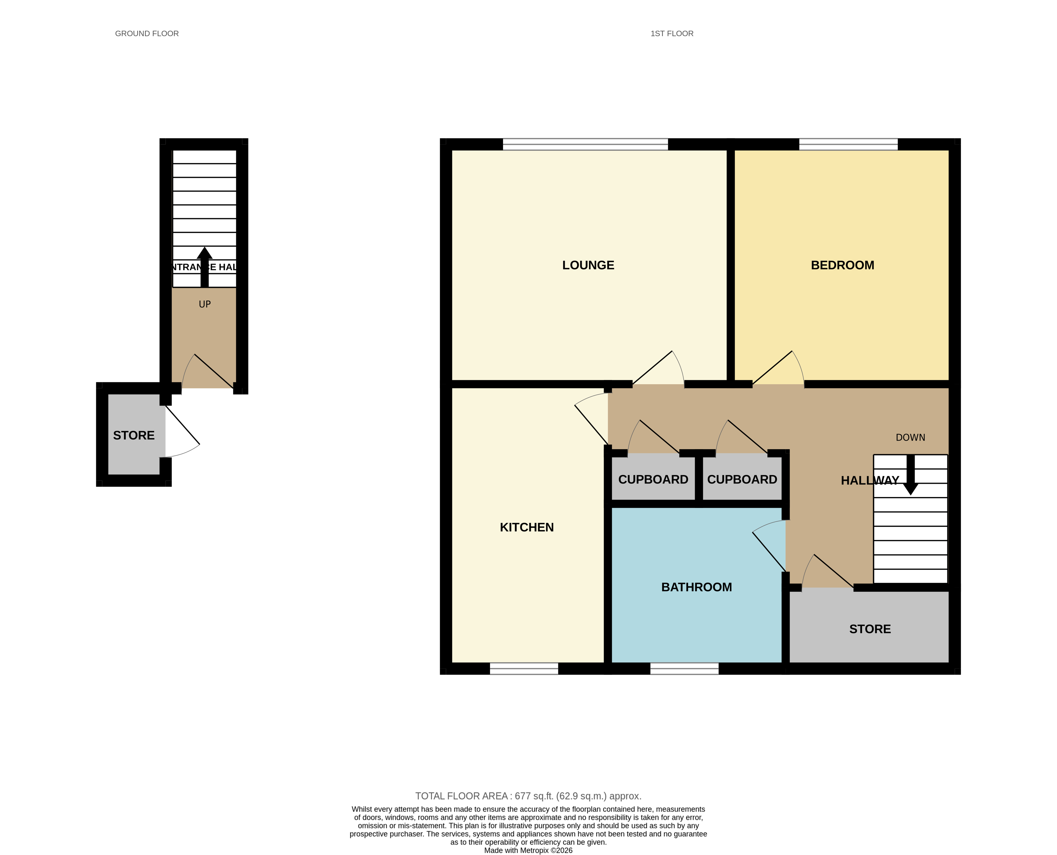 43 Devon Grove, Ossett, West Yorkshire WF5 8QY floorplan