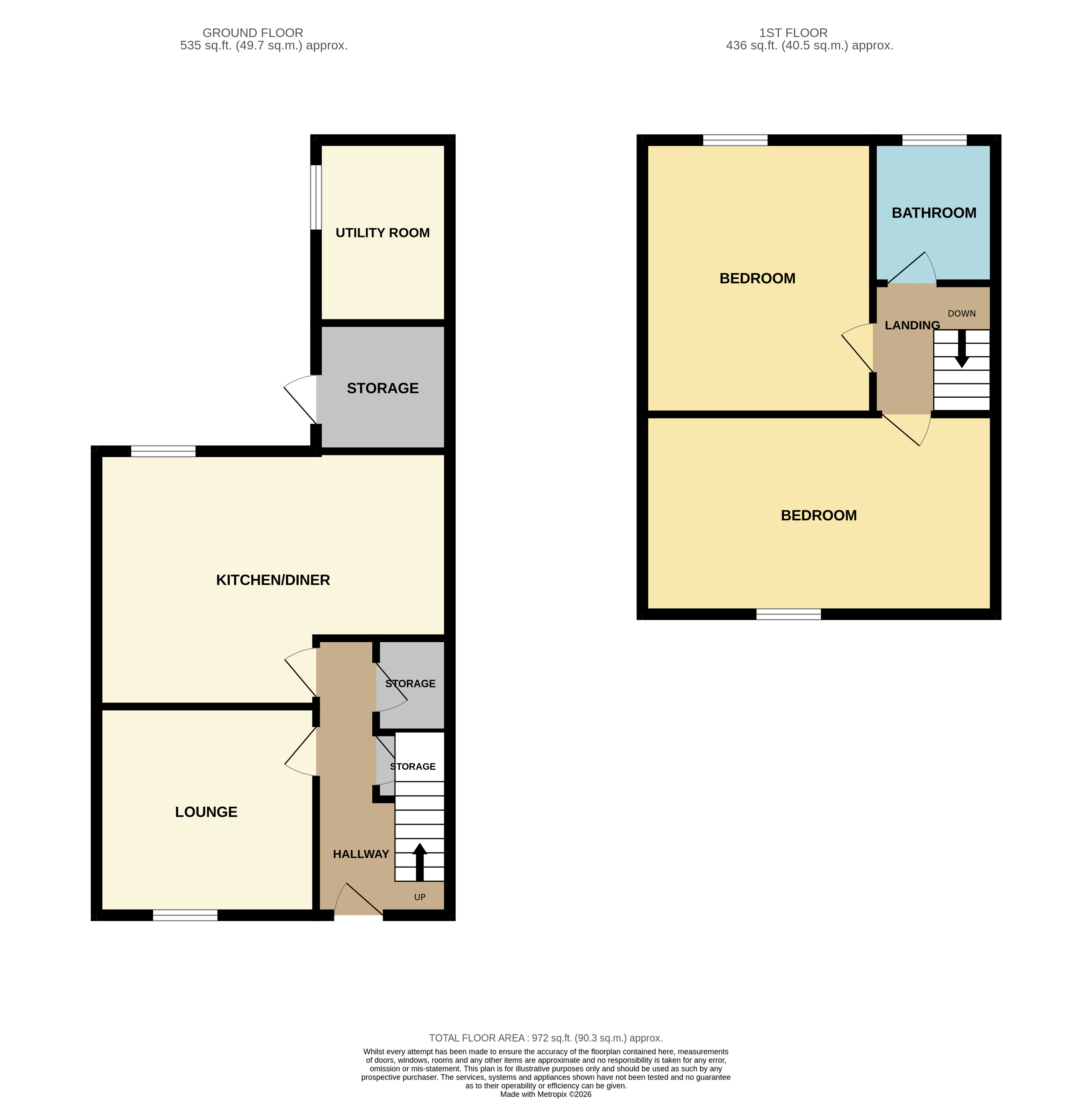 8 Avenue Road, Huntingdon, Cambridgeshire PE29 1JB floorplan