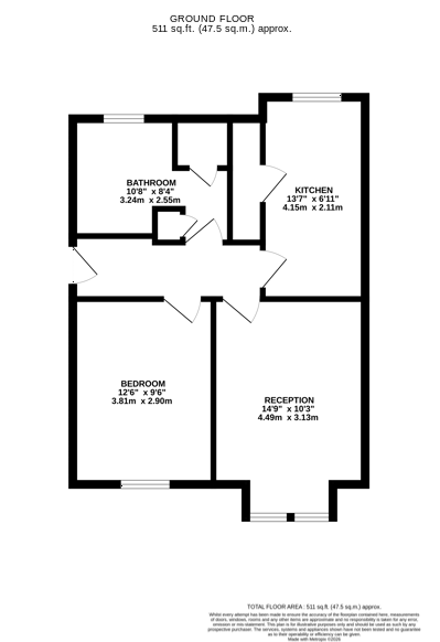 F 16 Hall Court, Sholebroke Avenue, Leeds, West Yorkshire LS7 3HD floorplan