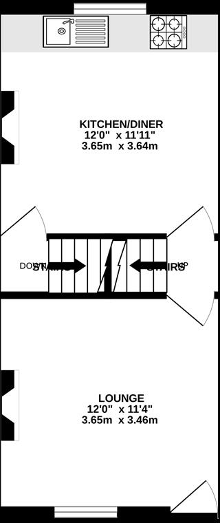 14 Hardwick Street, Chesterfield, Derbyshire S41 7ND floorplan