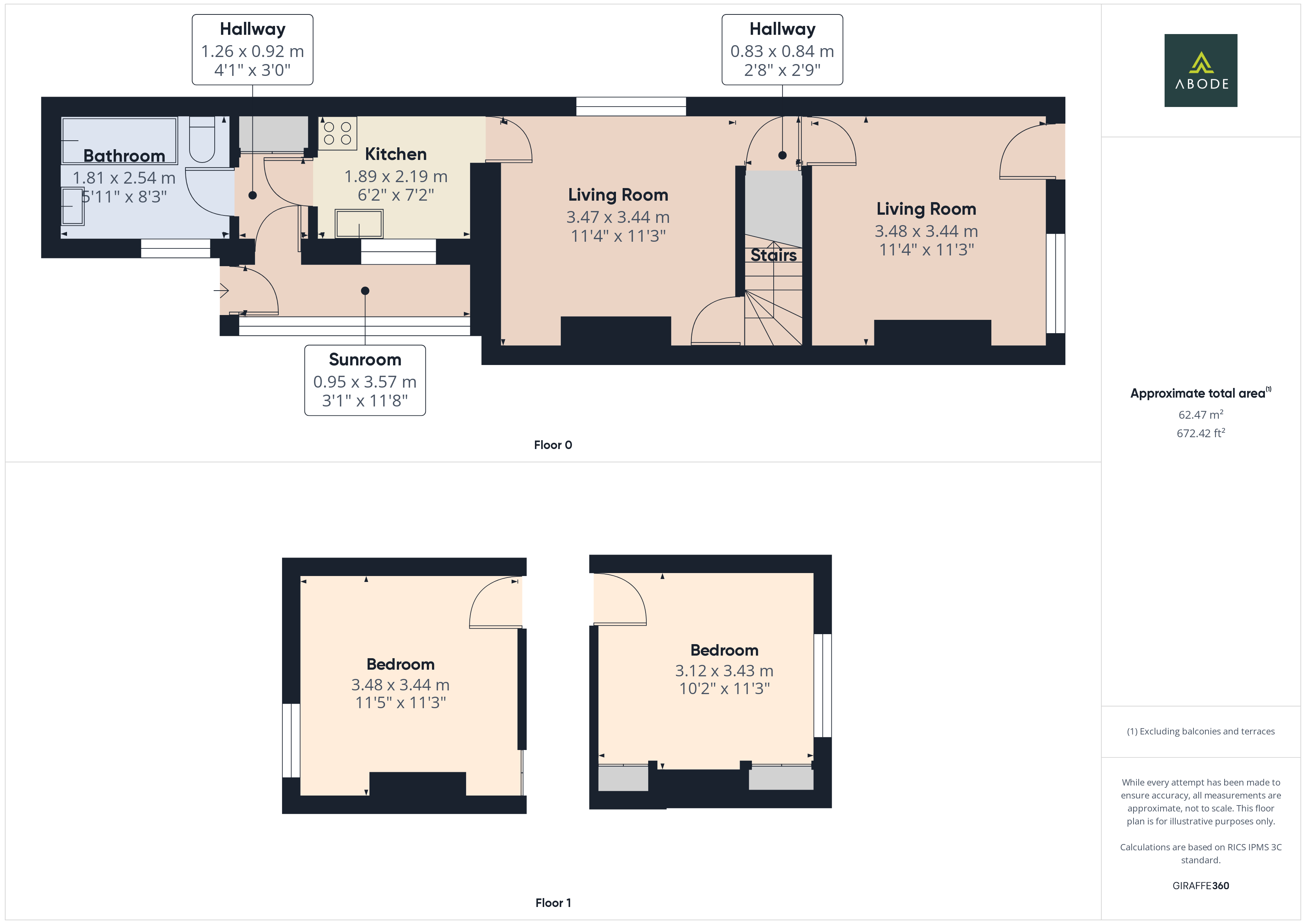 1 Newtons Cottages, Scropton Road, Scropton, Derby DE65 5PS floorplan