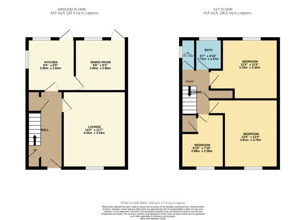 2 Blakesley Road, Wigston, Leicestershire LE18 3WD floorplan