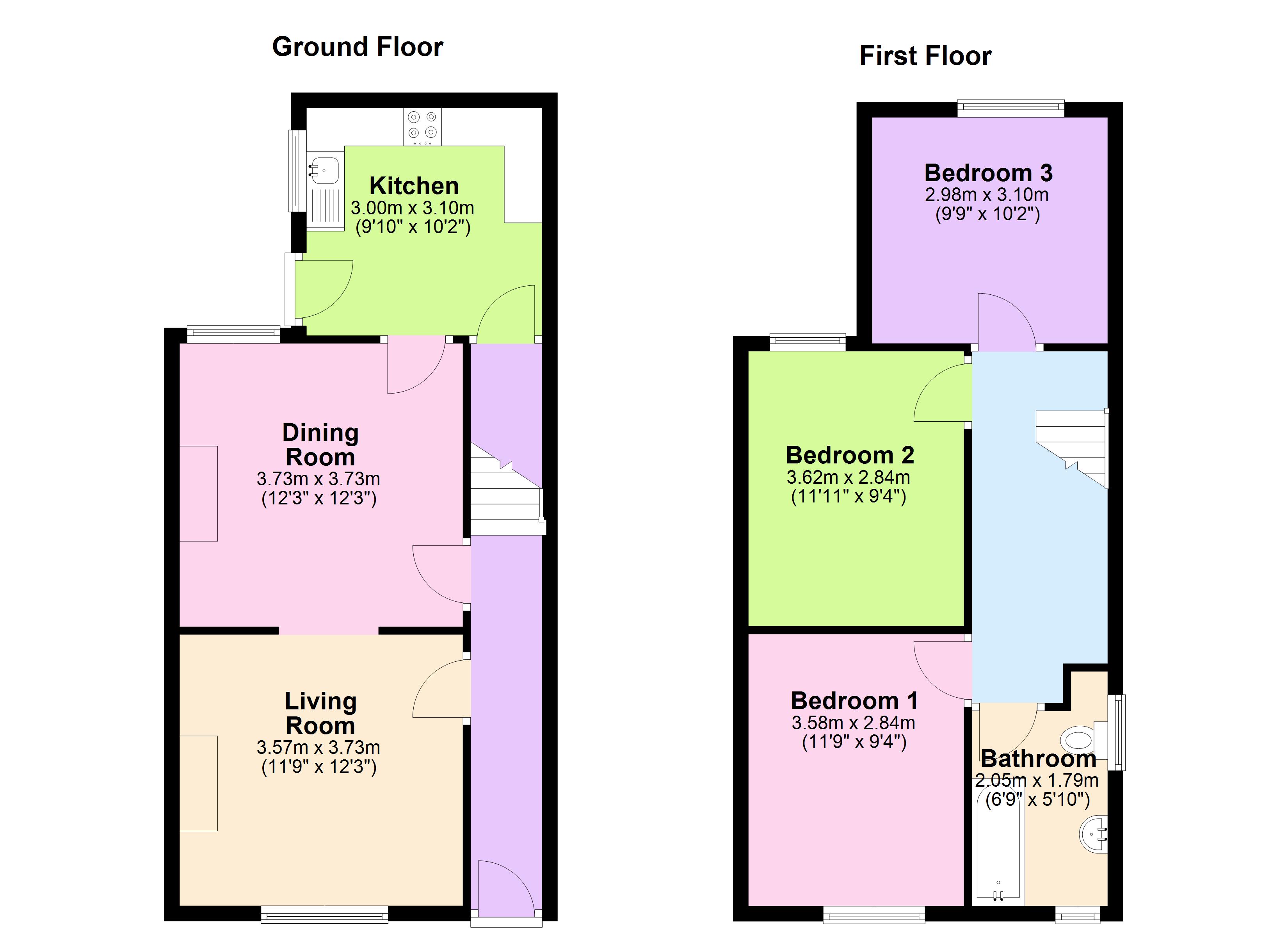 13 Orchard Street, Long Eaton, Nottingham, Derbyshire NG10 1EW floorplan