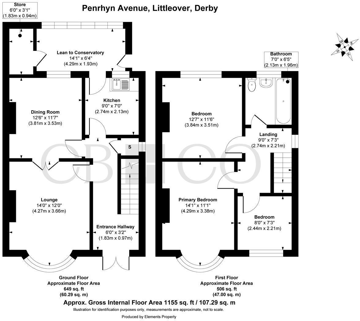 47 Penrhyn Avenue, Derby, Derbyshire DE23 6LB floorplan