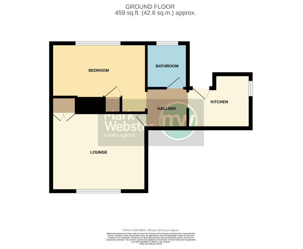 30A Monks Way, Amington, Tamworth, Staffordshire B77 3DB floorplan
