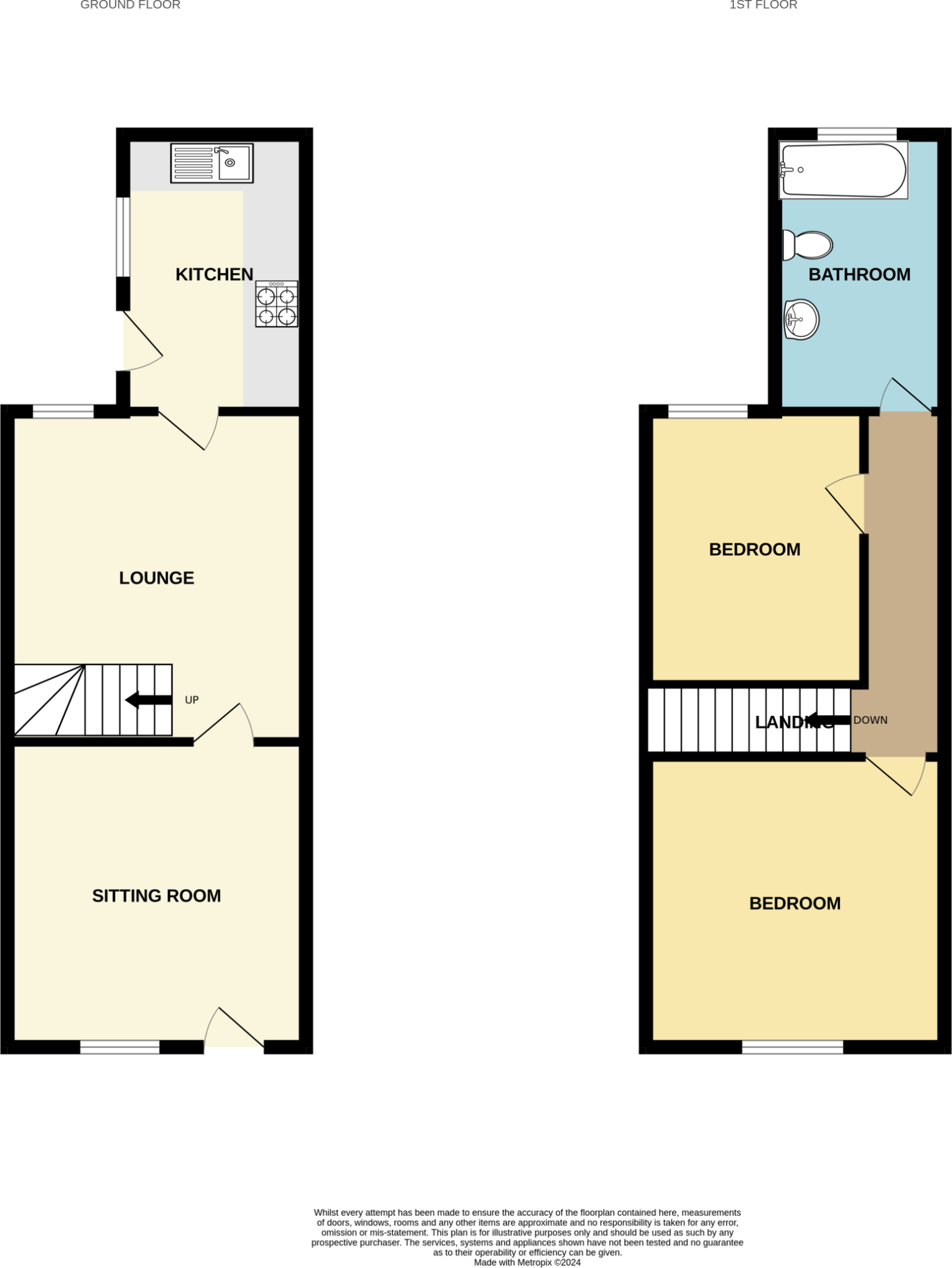 29 Leopold Street, Loughborough, Leicestershire LE11 5DL floorplan